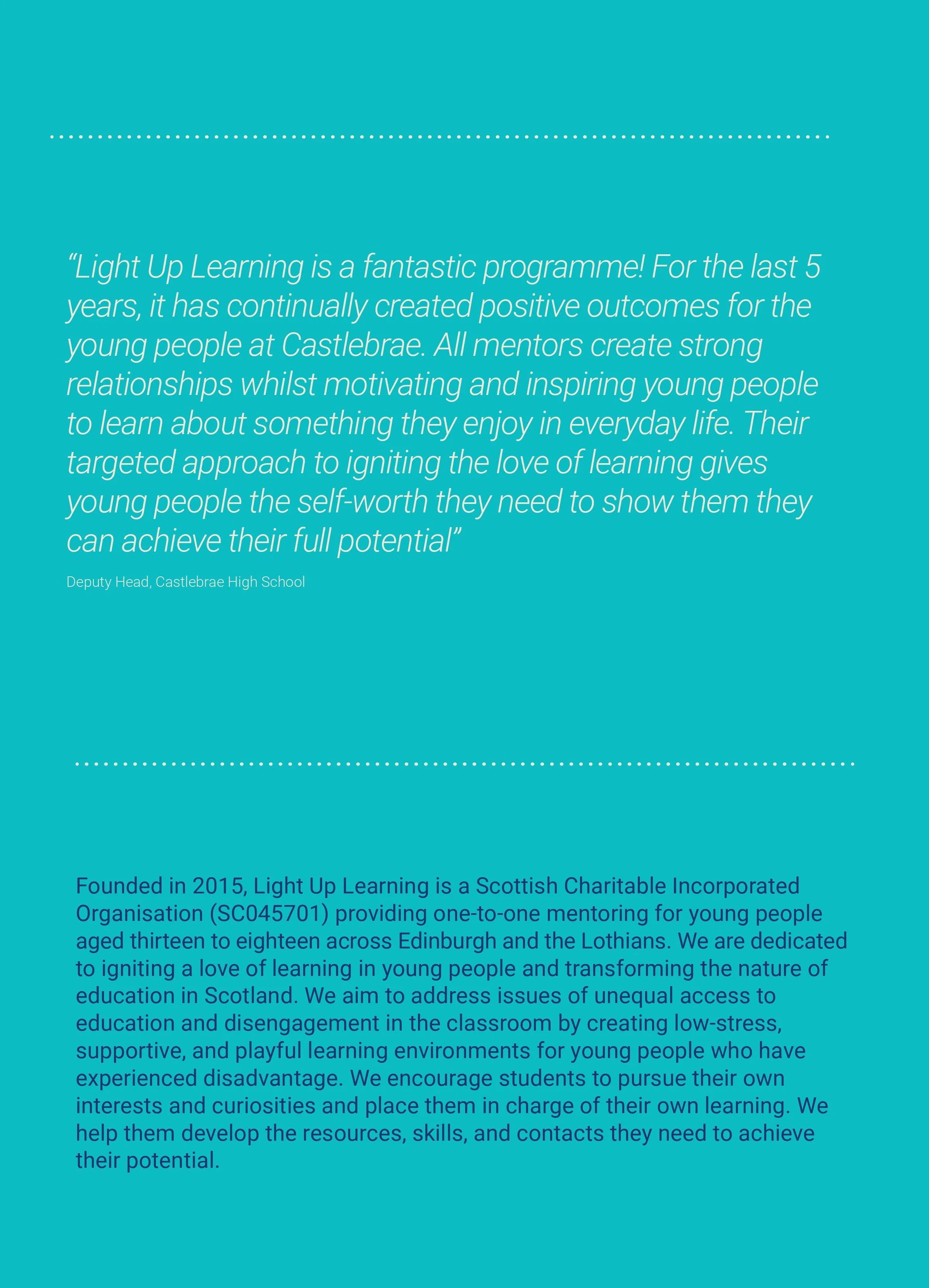 What We've Achieved — Light Up Learning