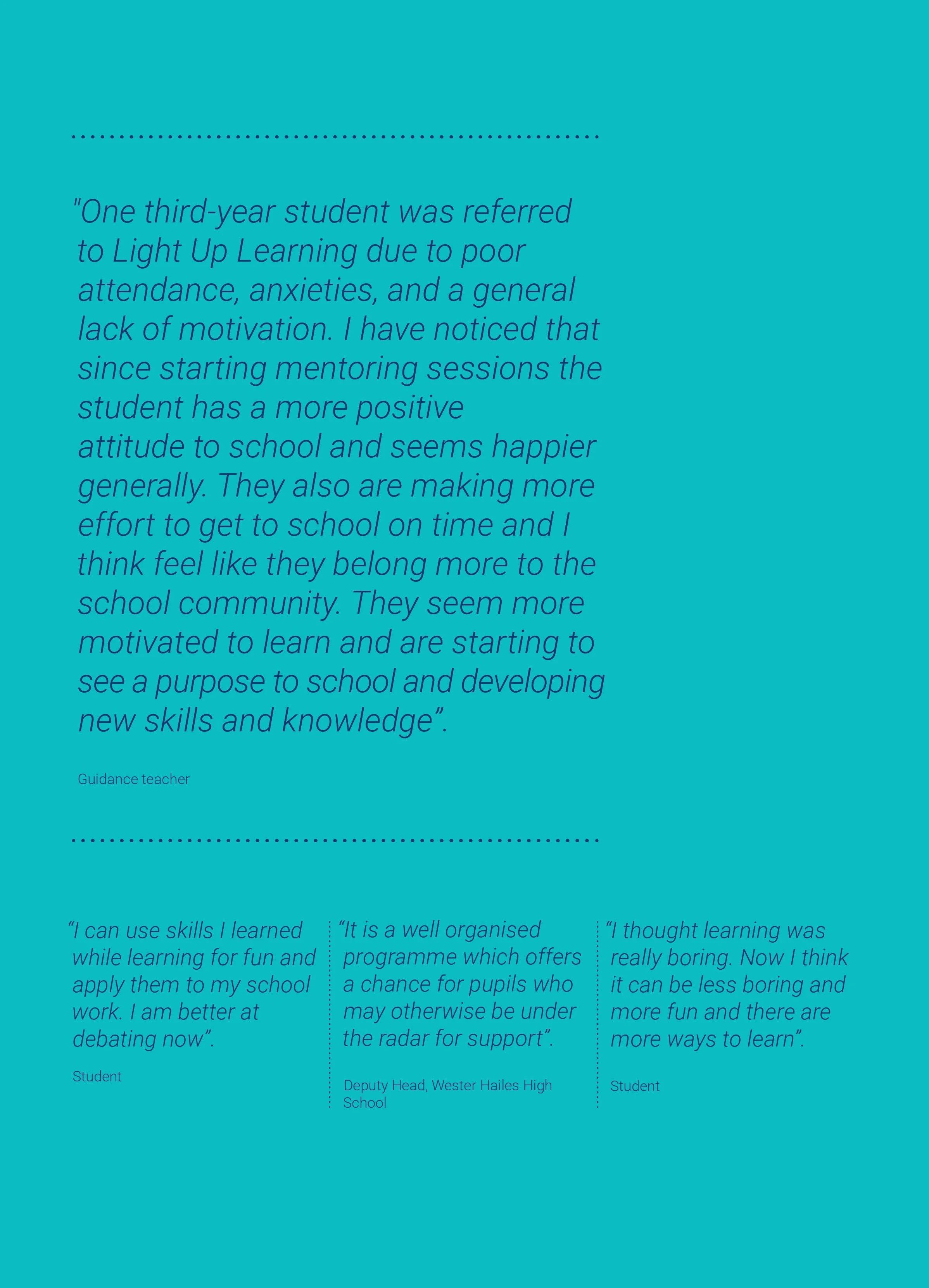 What We've Achieved — Light Up Learning