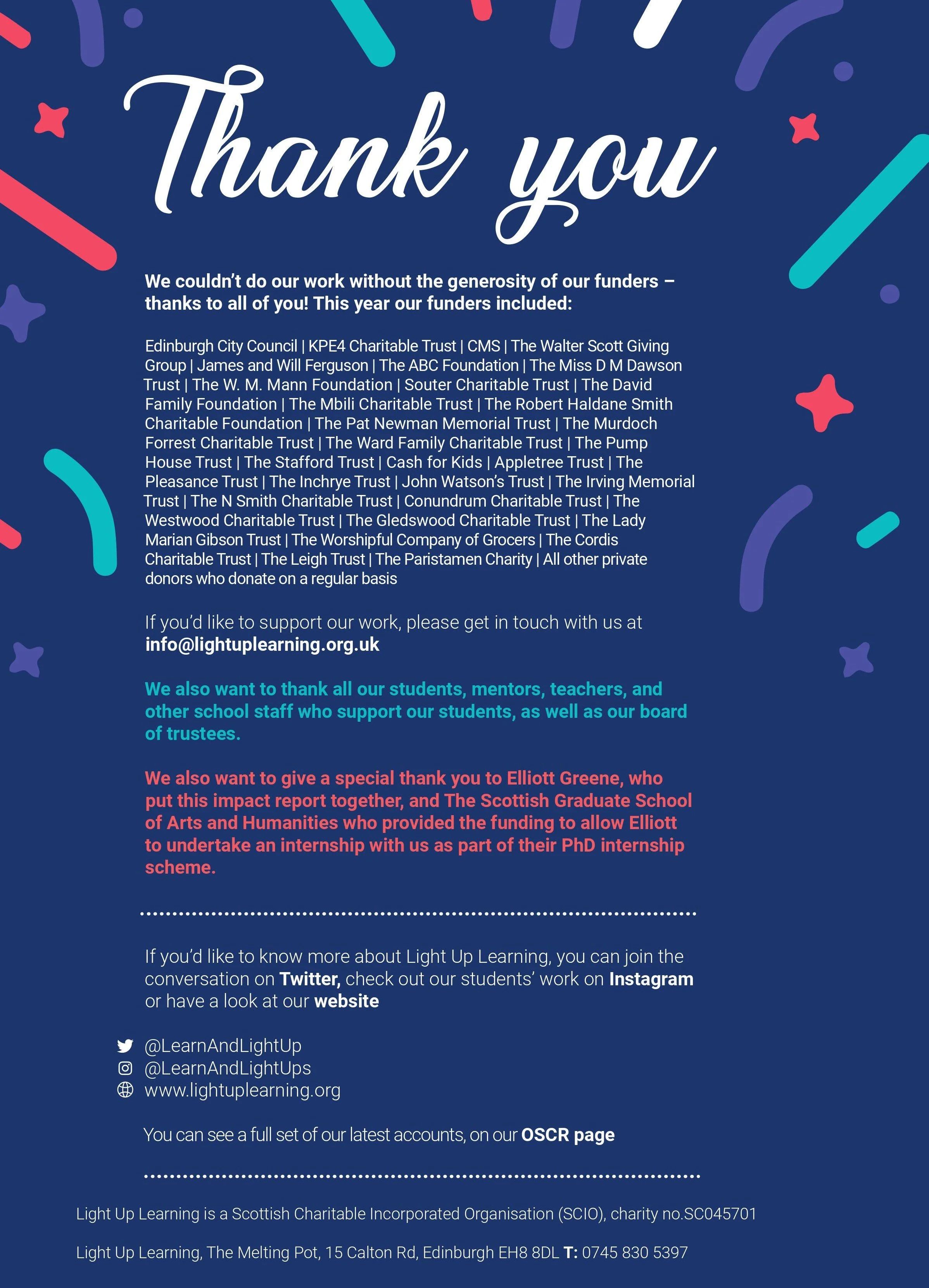 What We've Achieved — Light Up Learning