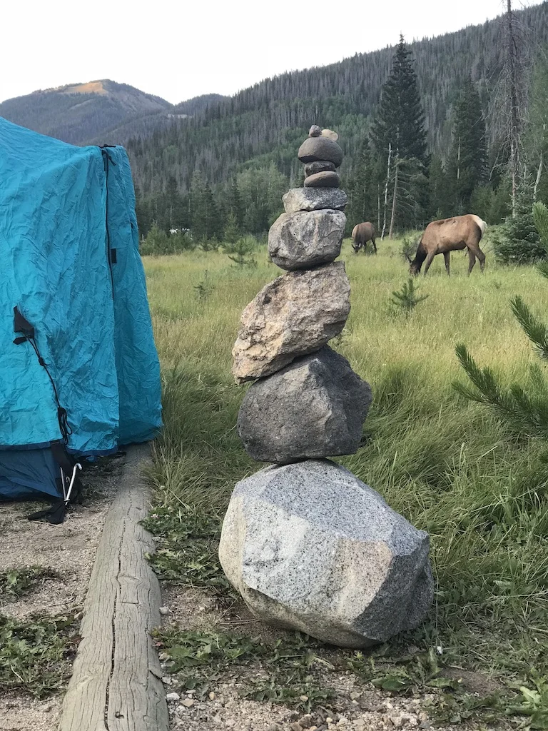 Our Camp at Rocky Mountain National Park.