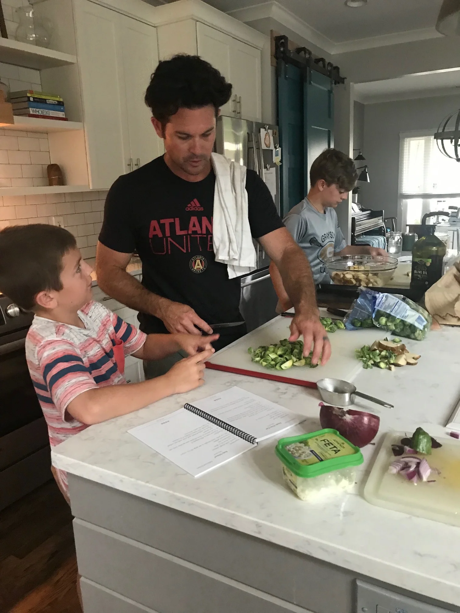 Family dinners around here is all hands on deck.