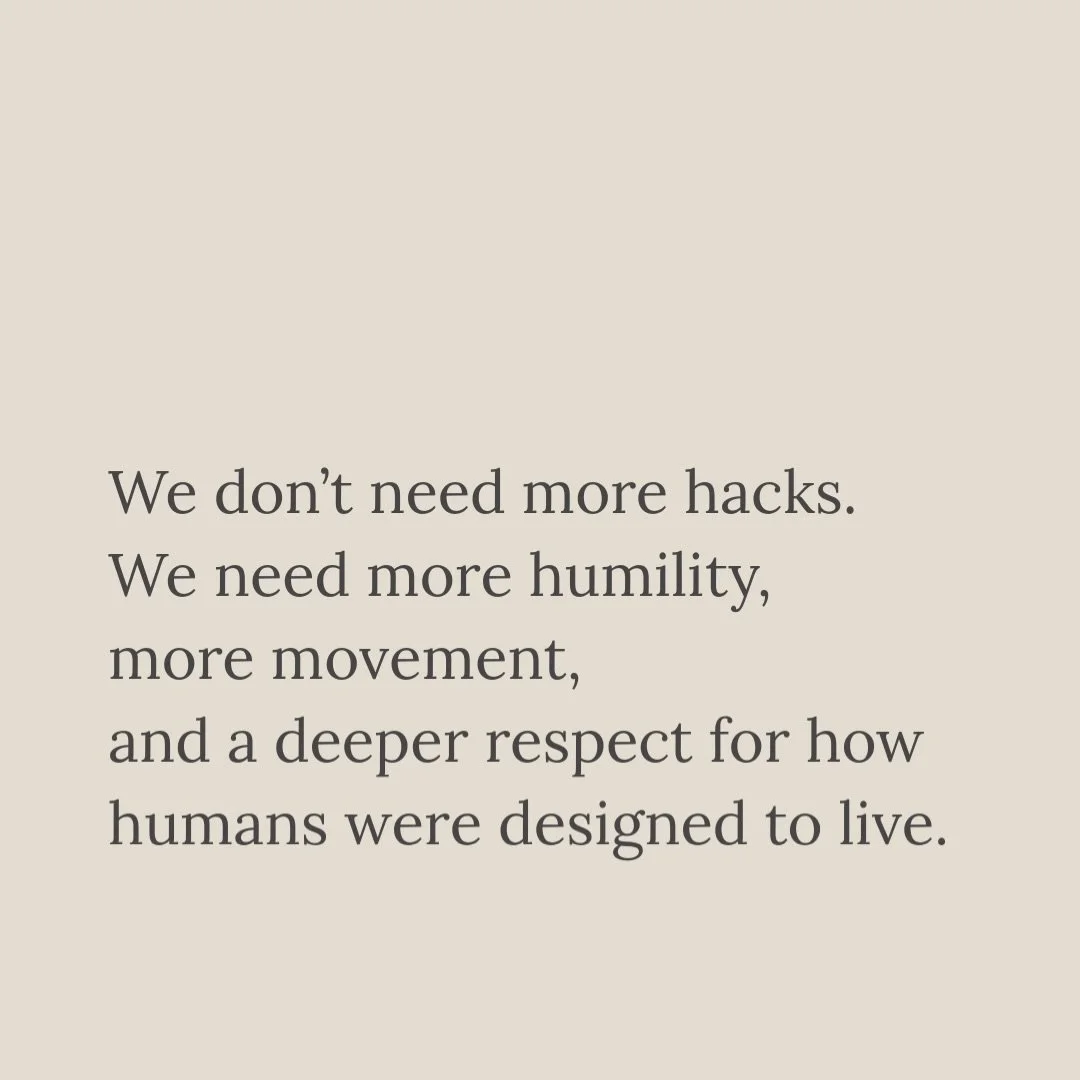 We have lost our way. We hold up inside temperature controlled vehicles and offices for an entire day. We sit in chairs for 8-10 hours straight and file home so exhausted, we sit some more.

We don&rsquo;t pay mind, much less gratitude, to the proces