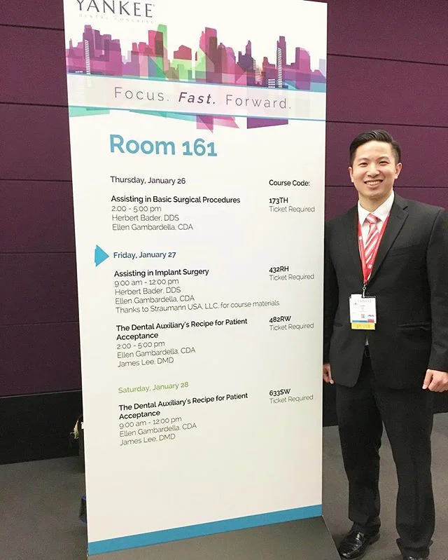 Dr. James E. Lee, Clinical Lead at Fairbanks Consulting Group, lecturing at Yankee Dental Congress 2017 in Boston, MA #convention #fairbanks #consulting #fairbanksconsultinggroup
