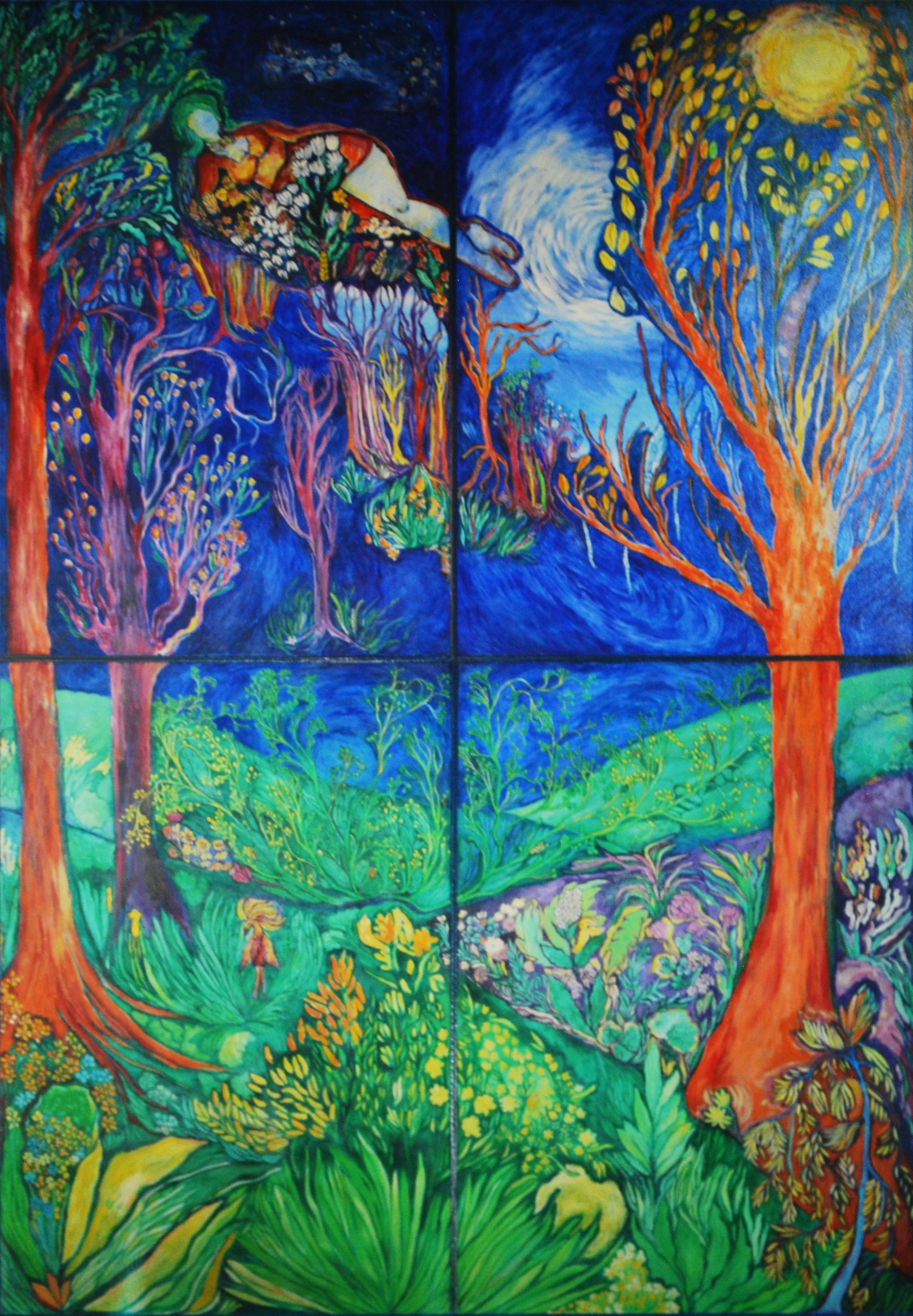 8' x 12' - Acrylic on canvas