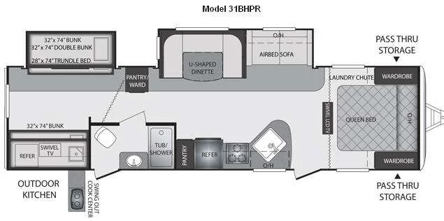 2011 Keystone Premier Ultra Lite 31BHPR