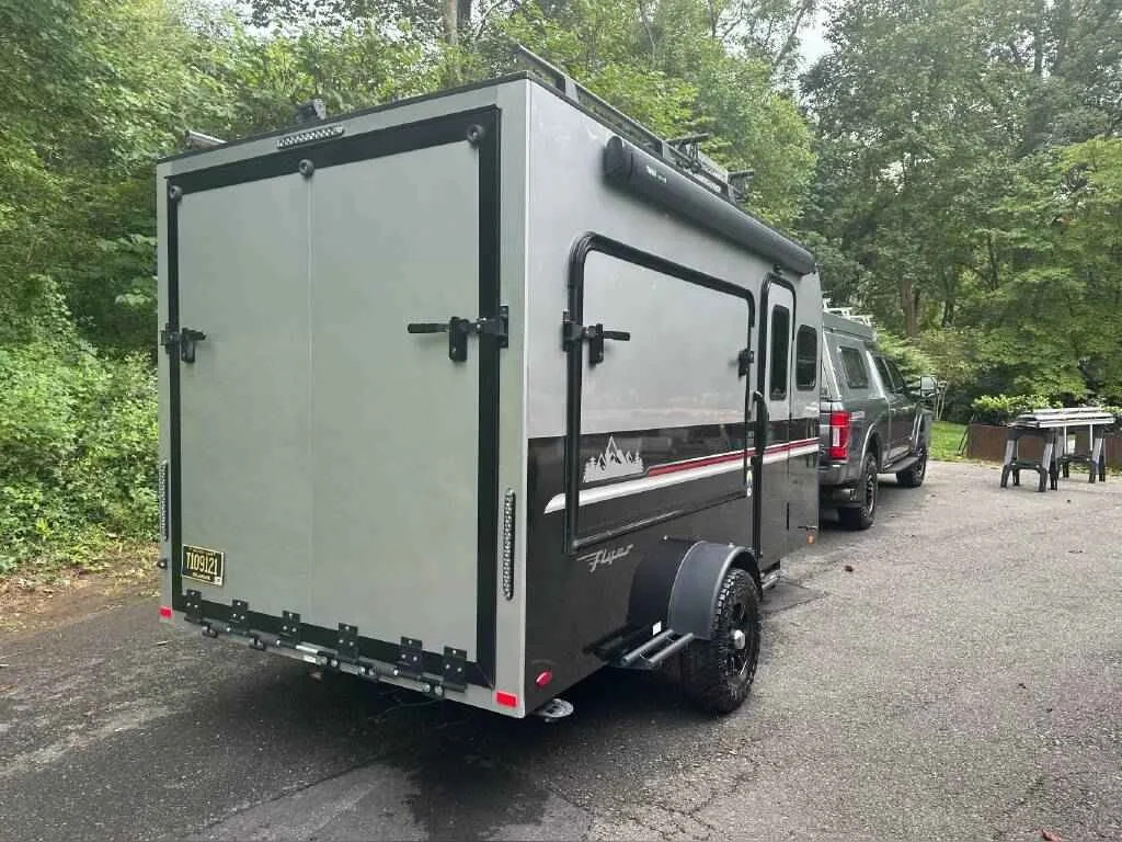 2022 Intech Travel Trailer Toy Hauler RV FLYER DISCOVER Back View.jpg