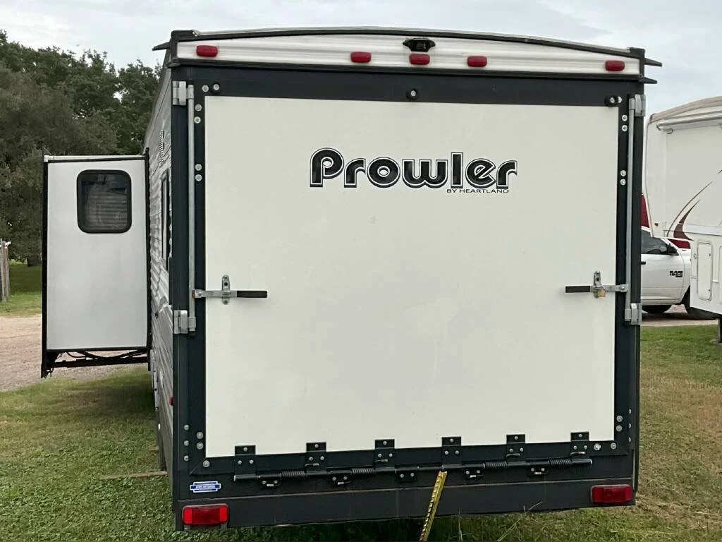 2021 Heartland Travel Trailer Toy Hauler RV PROWLER 281 TH Back View