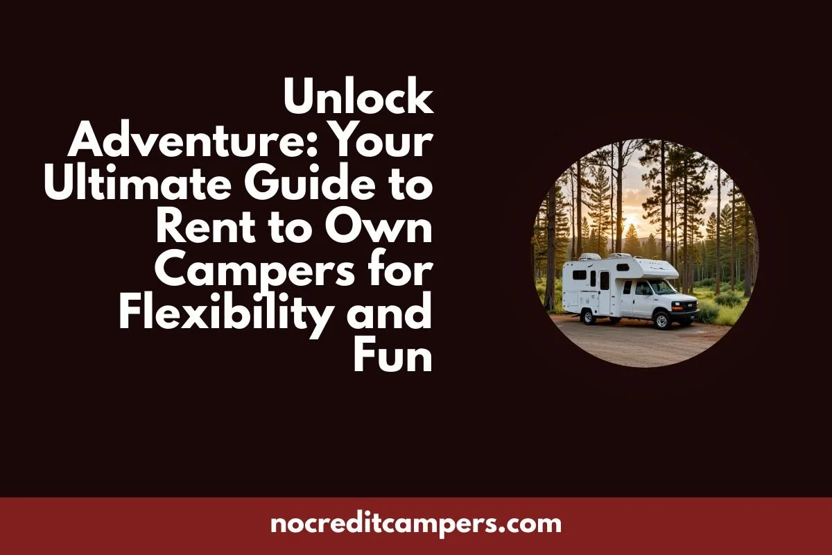 Unlock Adventure: Your Ultimate Guide to Rent to Own Campers for Flexibility and Fun