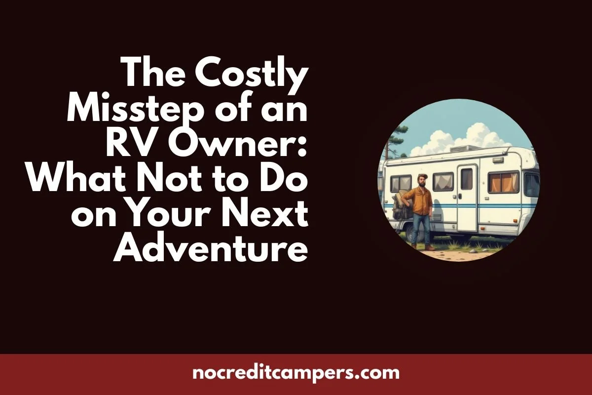 The Costly Misstep of an RV Owner: What Not to Do on Your Next Adventure