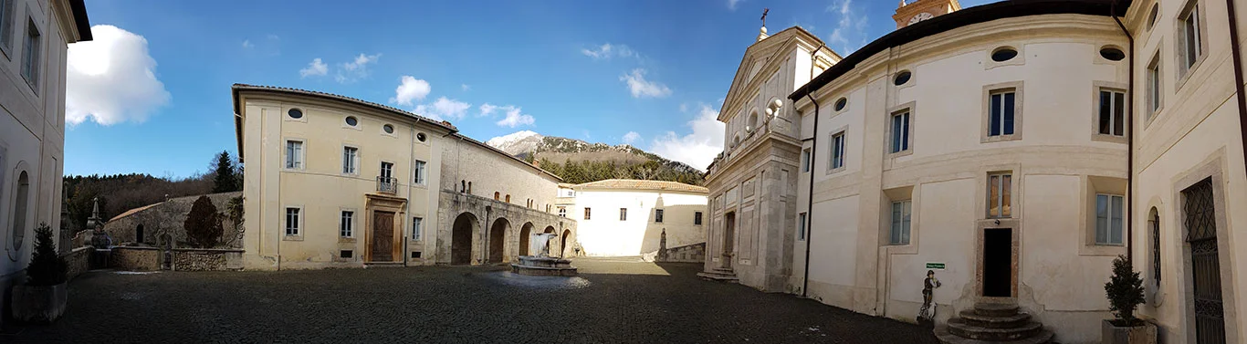 The Facade of the Church of Trisulti
