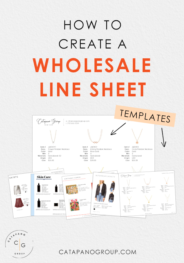 How To Create A Wholesale Line Sheet Sales Marketing For Entrepreneurs
