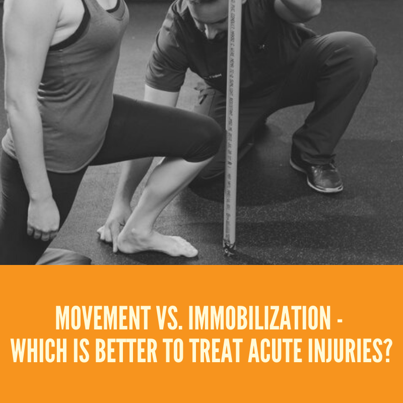Movement vs. Immobilization. Which Is Better To Treat Acute Injuries?