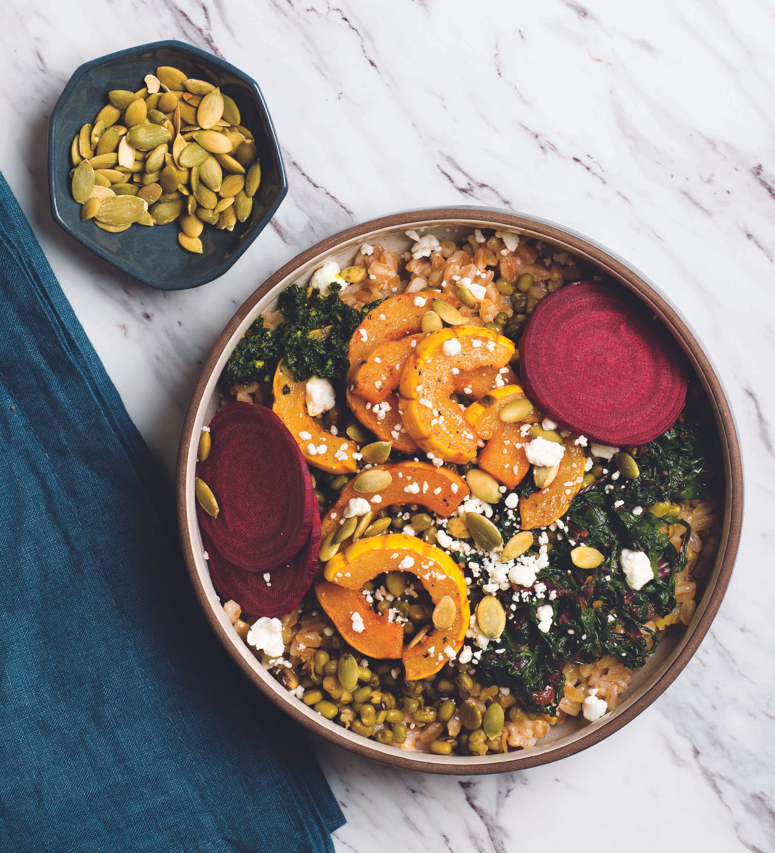 Clutch PT Winter Squash Farro Macro Bowl by Kelli Foster