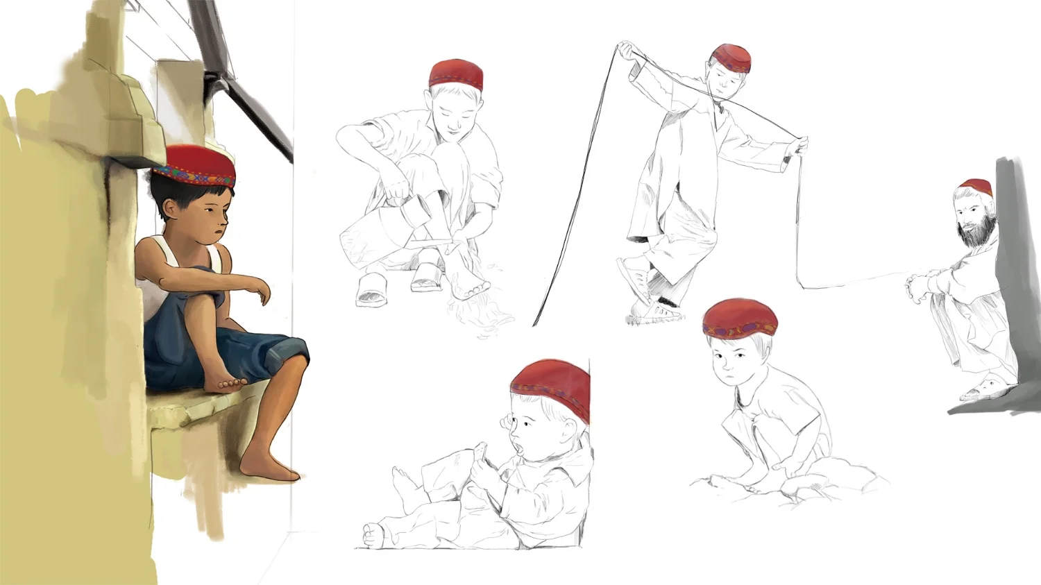growing, Afaghanism boy