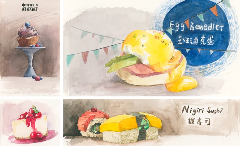 Food Illustration, 2015 (watercolor)