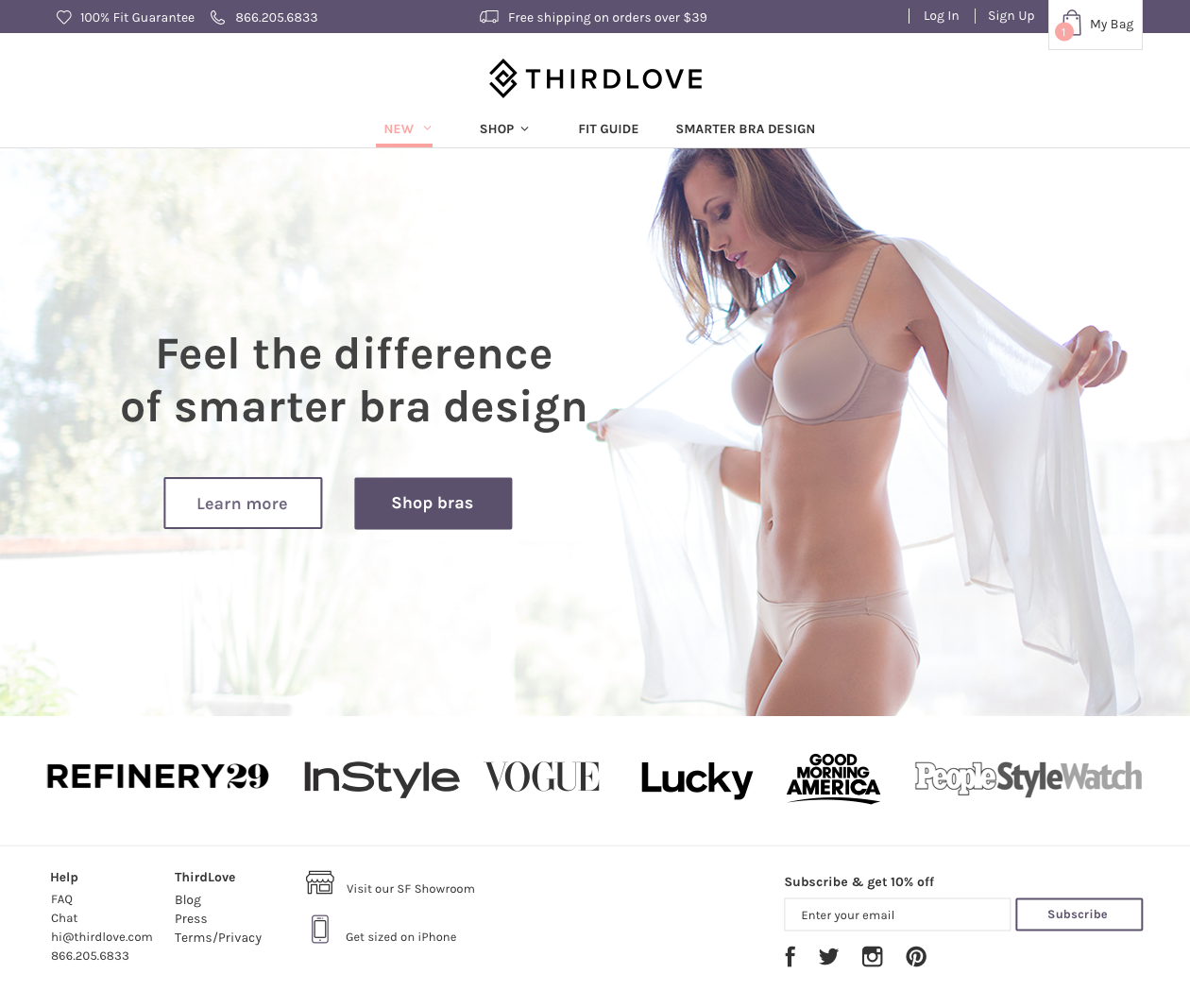 ThirdLove's first physical store is about marketing as much as finding new  customers - Modern Retail