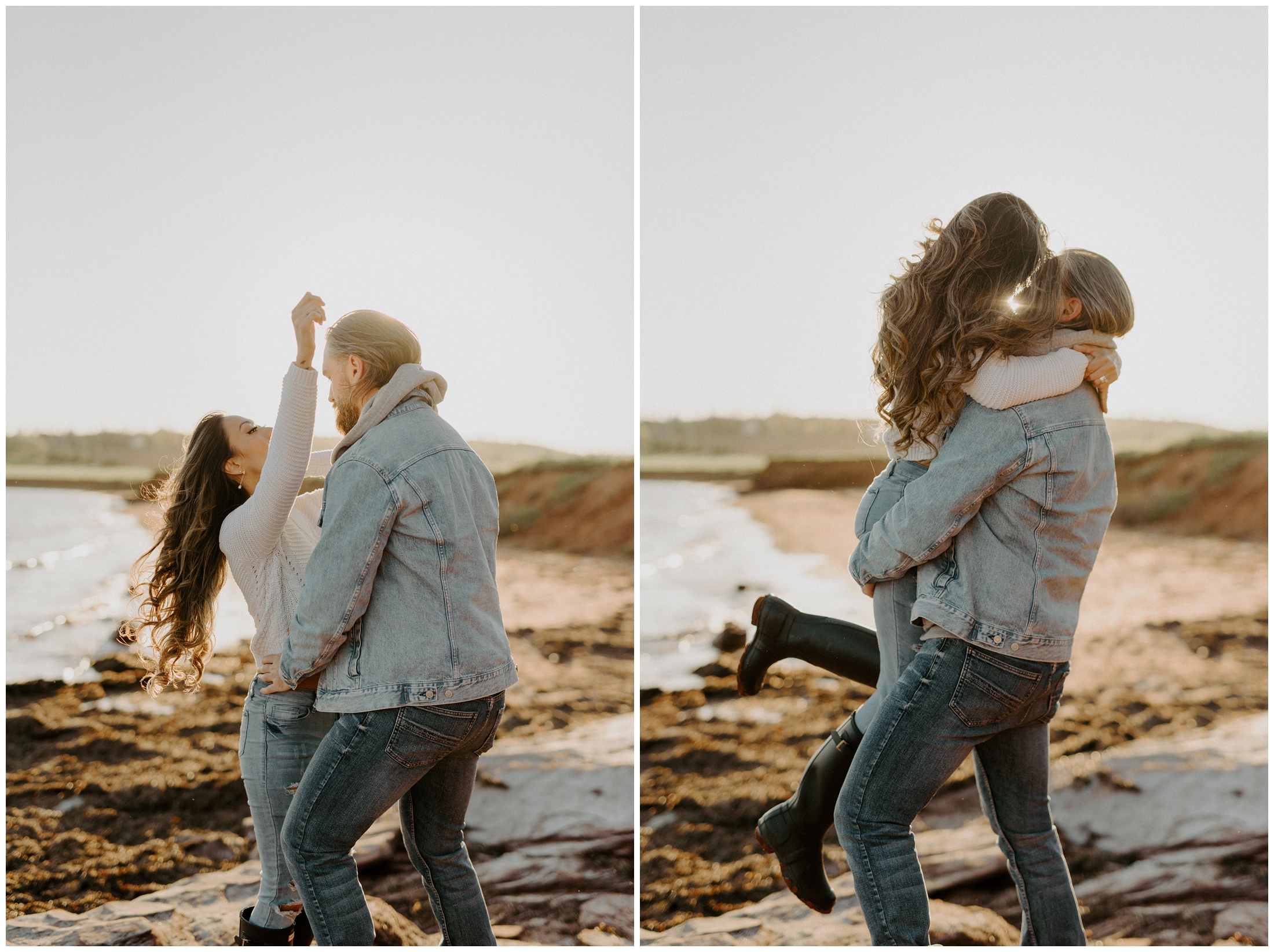 Red Sand Beach Engagements On Prince Edward Island at Sunset | Jessica Heron Images_0001.jpg