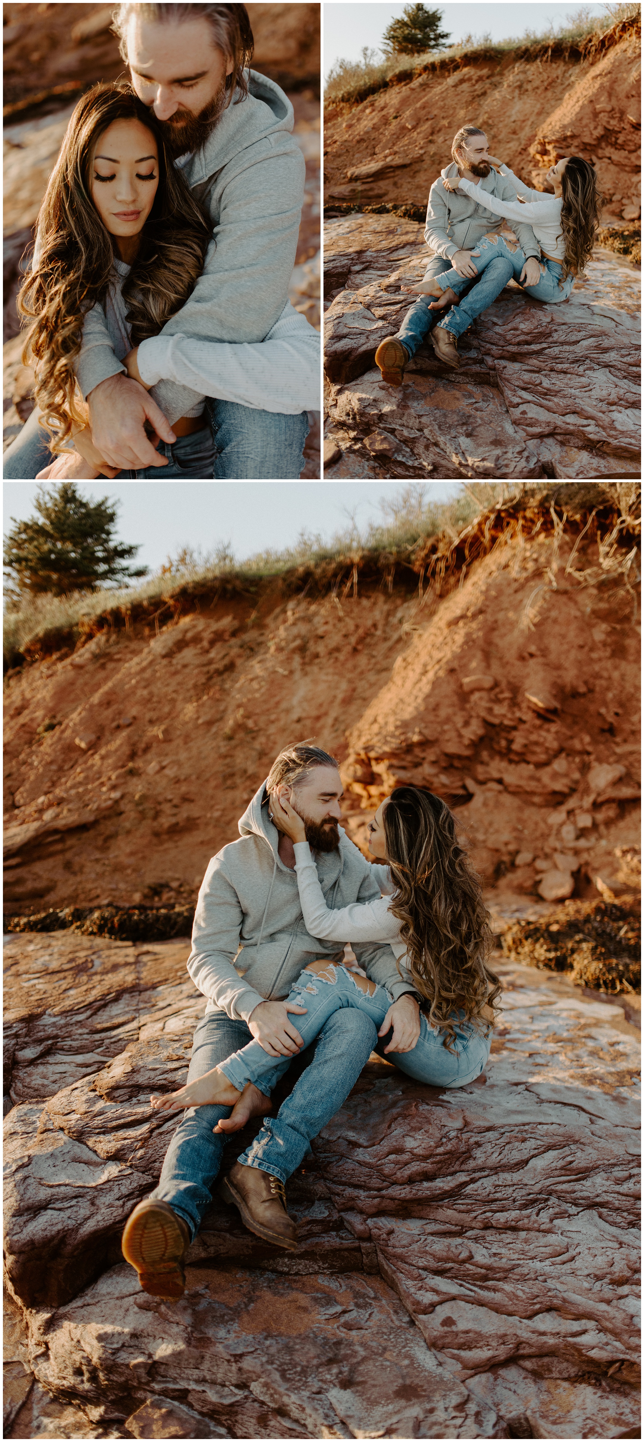 Red Sand Beach Engagements On Prince Edward Island at Sunset | Jessica Heron Images_0008.jpg