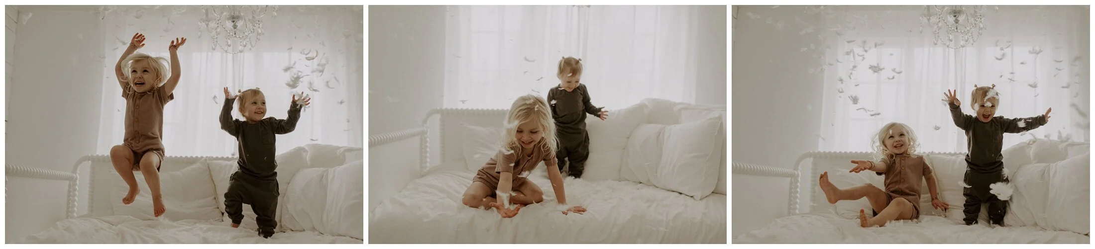 Washington Lifestyle Family Photographer | In Home Maternity Session with Pillow Fight_0029.jpg
