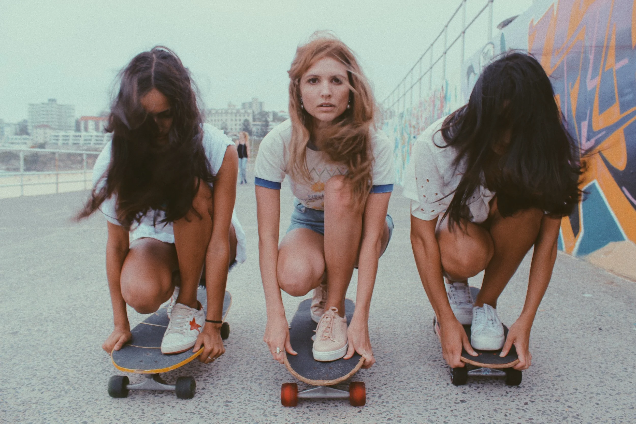 One of the only shots where my hair did not resemble the two ladies beside me. Bondi was ANGRY that day, my friends...