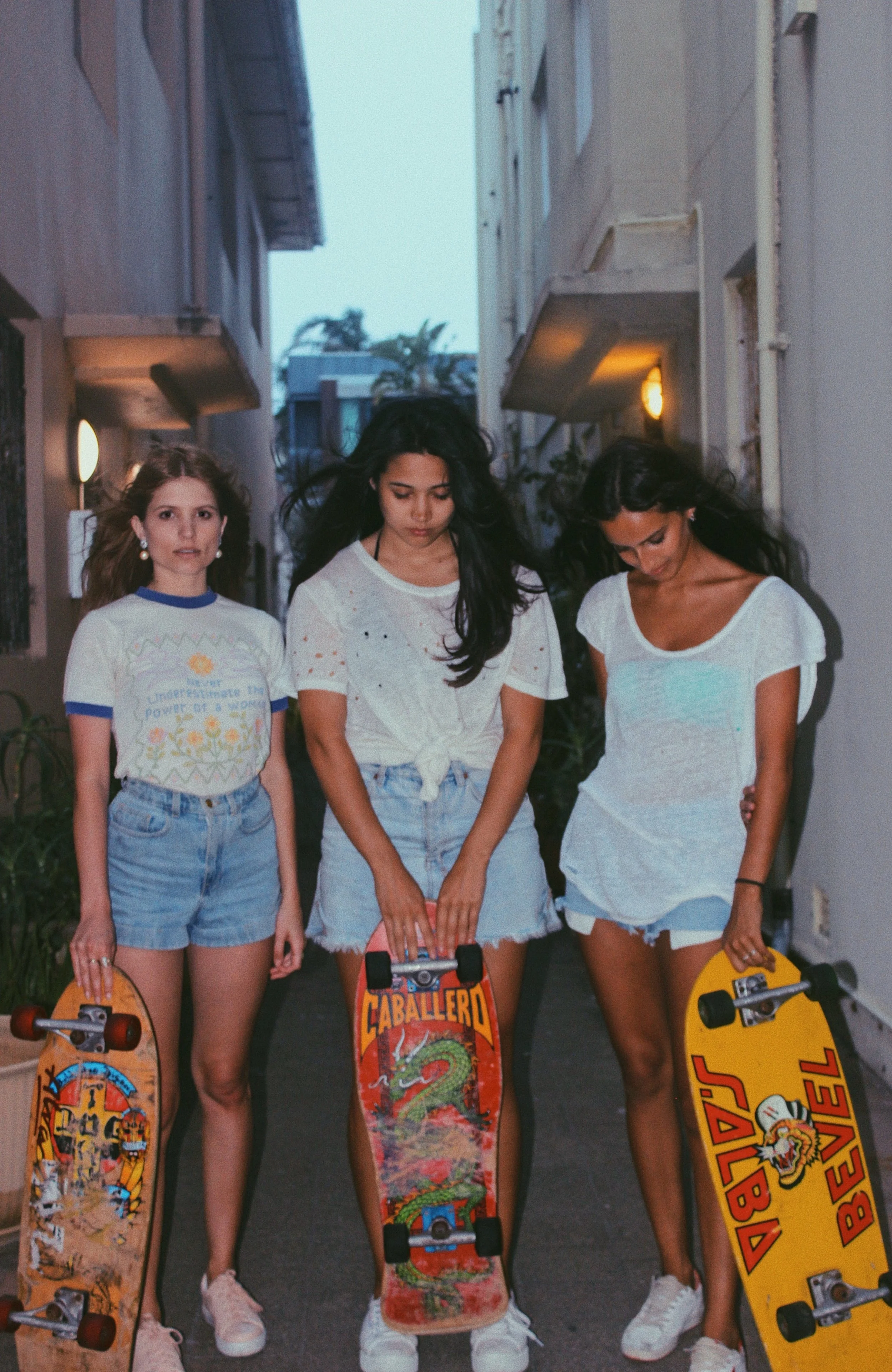 If you guessed correctly - congratulations. I am the fraud on the left. (Centre: Renae Bartley, Right: Bella Thomas ).