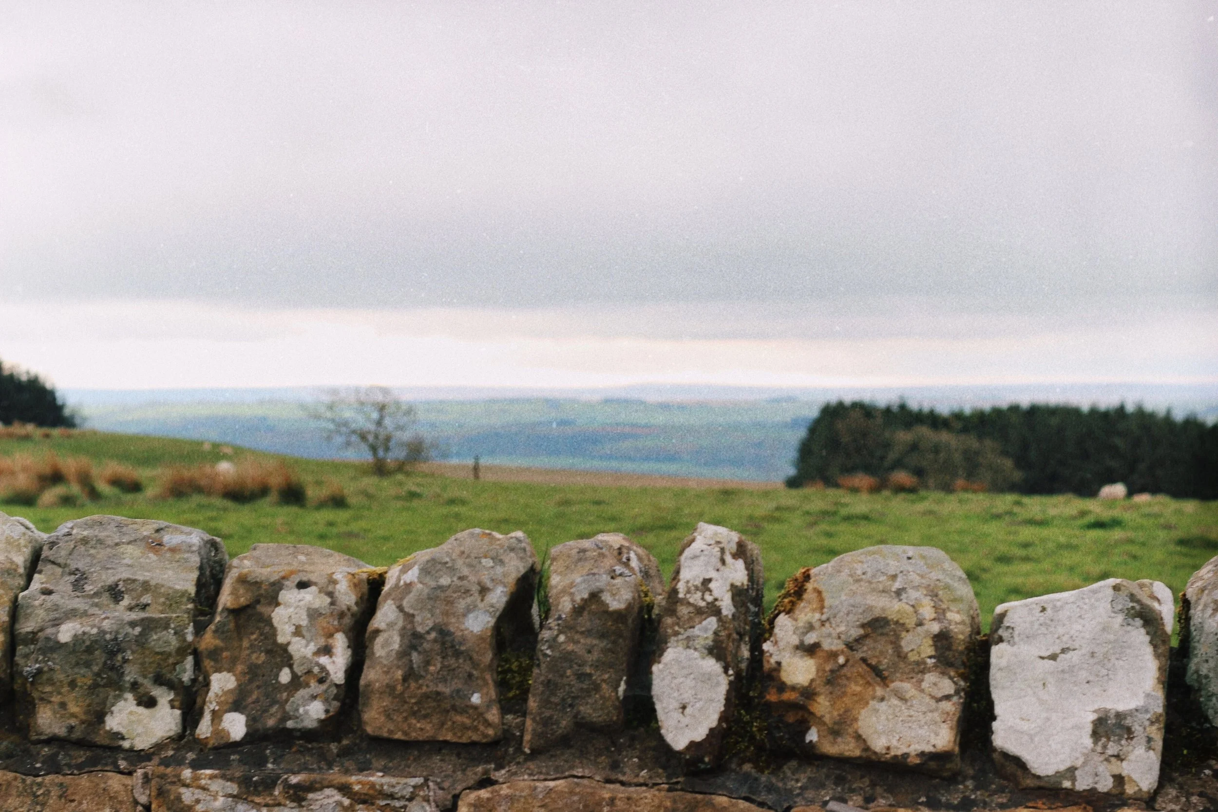The stone fences which made everything look frozen in time!