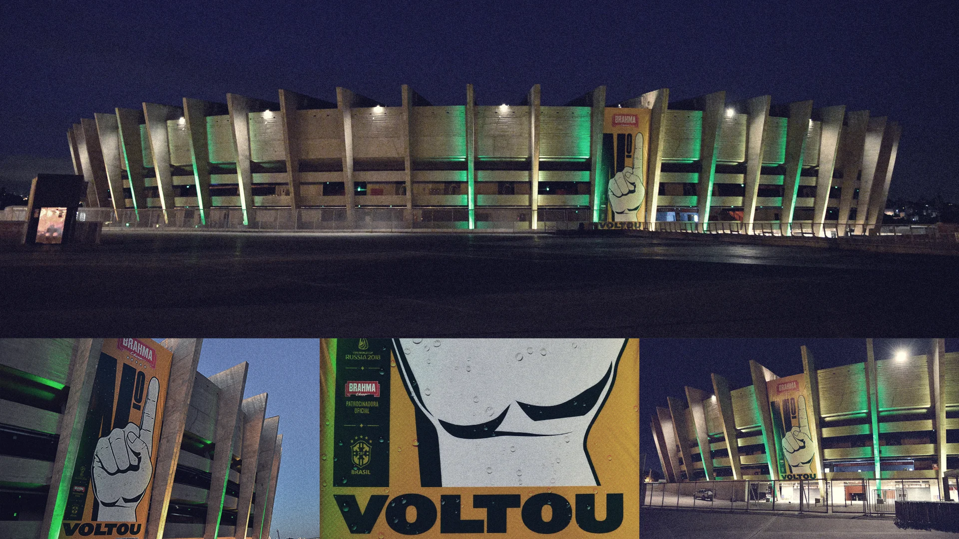  So, after this victory,&nbsp;we put a billboard in the same Stadium where Brazil was defeated by Germany, saying: "The Number 1 is Back." For the fans who suffered the most remember how great Brazilian Team are. 