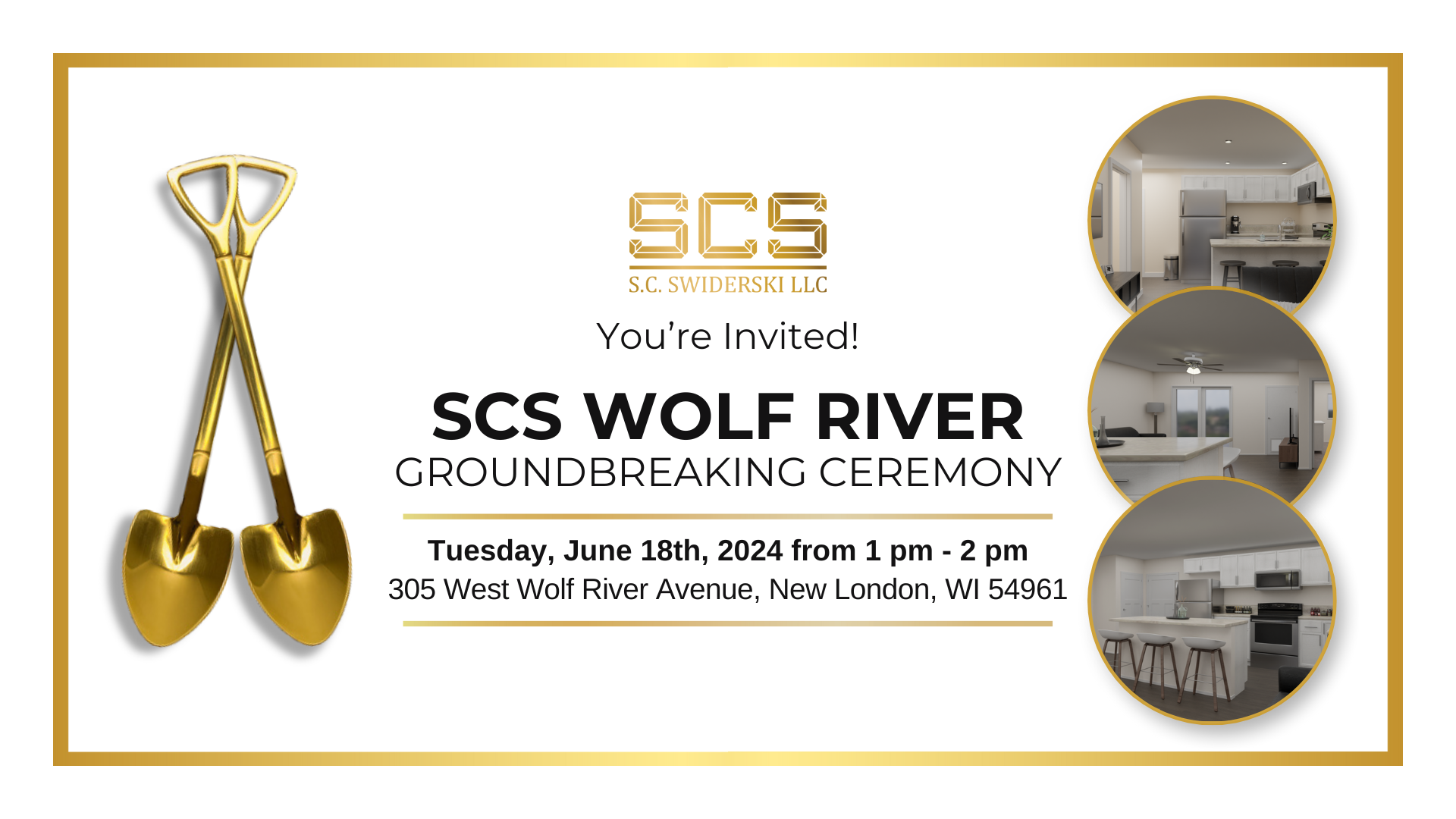 SCS Wolf River Groundbreaking Ceremony! — SCS Events — S.C. Swiderski