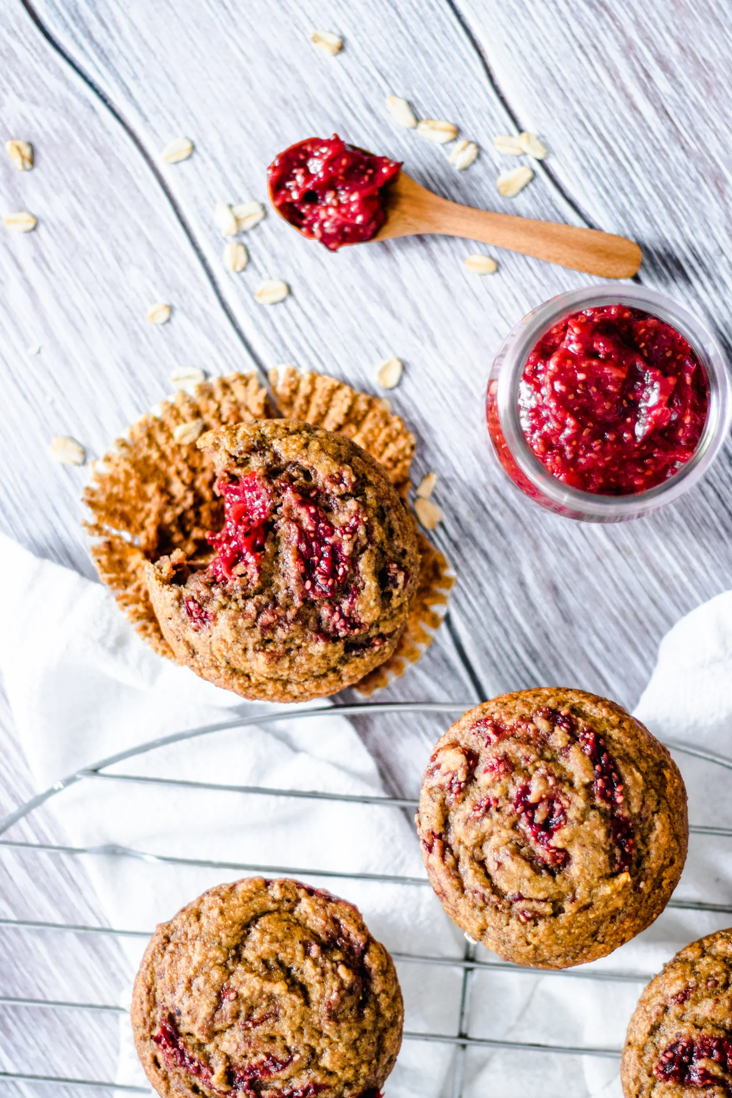 Strawberry Jam Swirl Muffins — Murielle Banackissa
