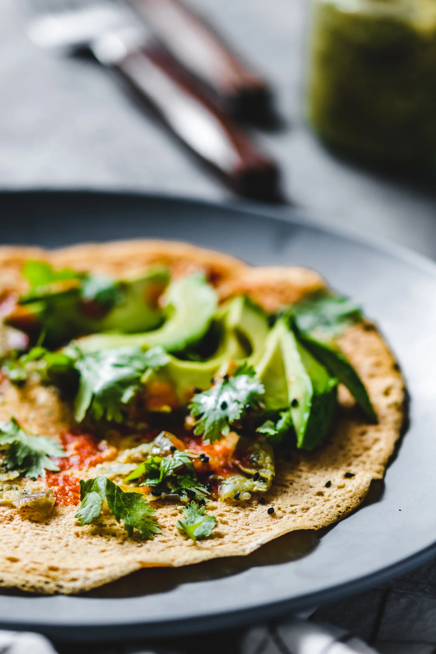 Savoury Chickpea Crepes (Gluten Free & Grain Free)