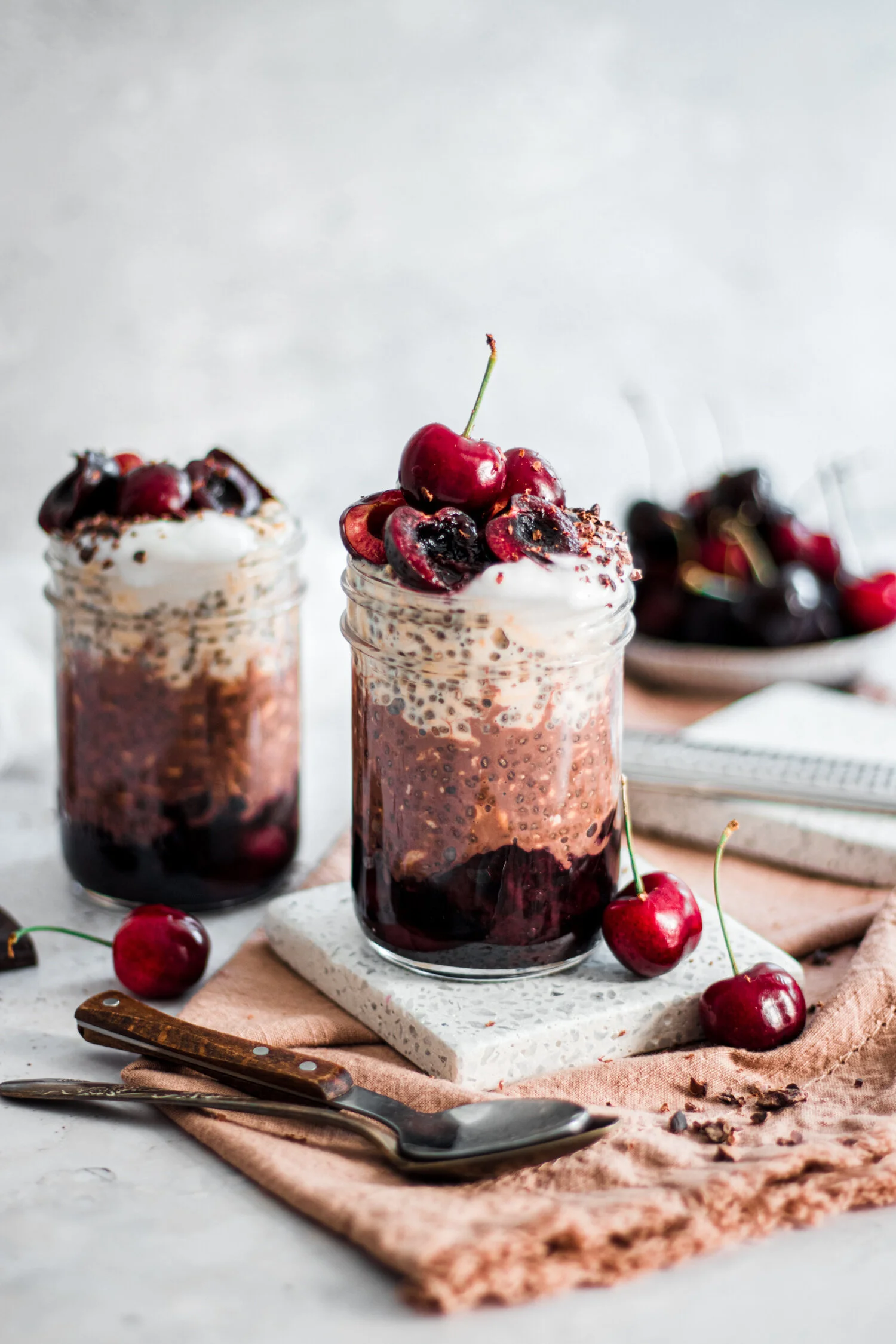 Layered Black Forest Overnight Oats Murielle Banackissa You can add dried fruit, seeds and nuts, grated apple or pear, or chopped tropical fruits. layered black forest overnight oats murielle banackissa