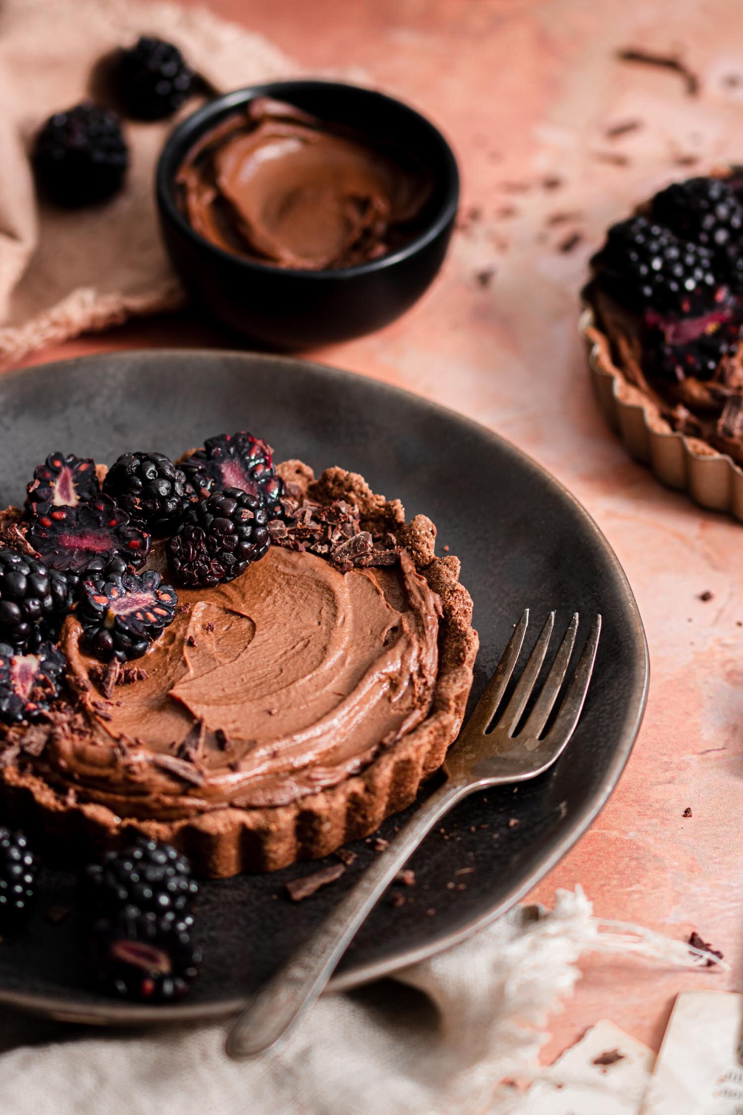 Date Sweetened Double Chocolate Tarts — Murielle Banackissa