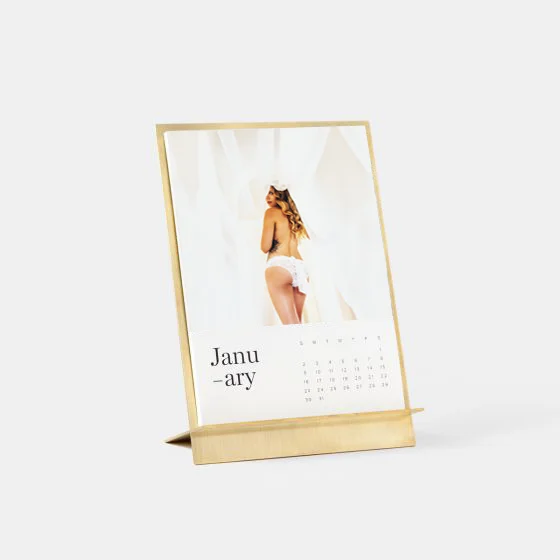 THE SASSY - BRASS EASEL CALENDAR