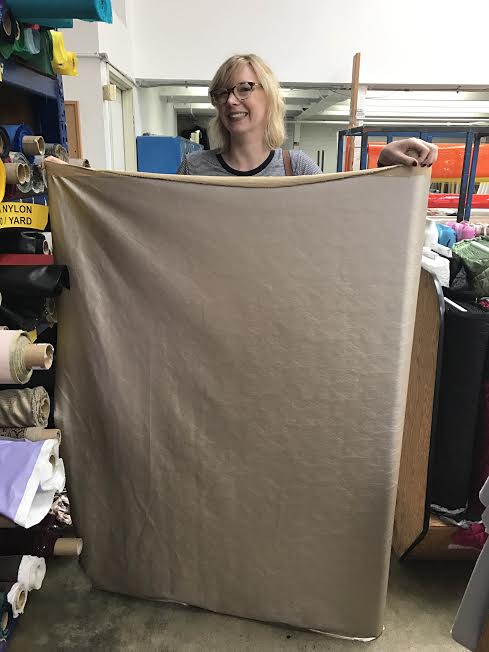 Janine modeling one of my Spring 2017 fabrics.