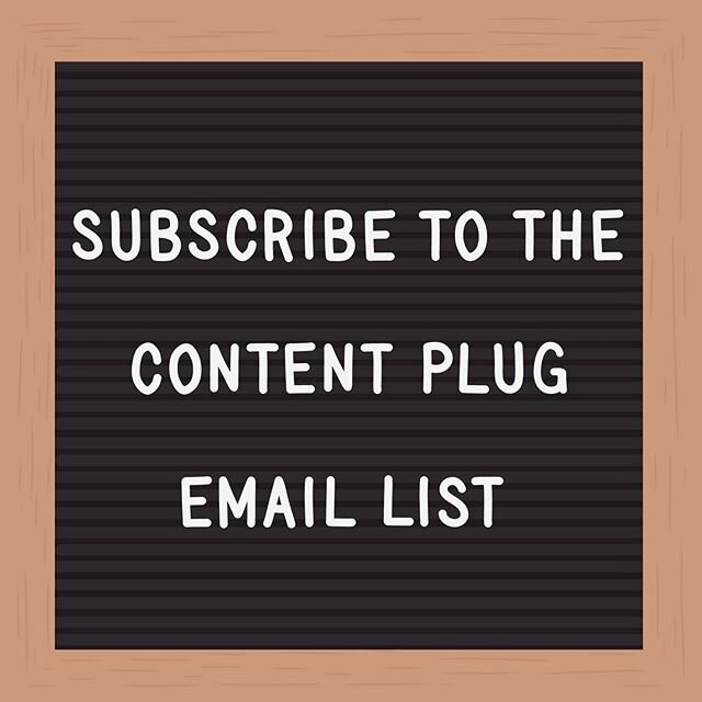 Get even more social media and company news via The Content Plug email list! Join today via the link in our bio! 📧 #TheContentPlug | 🎨: @arnillus