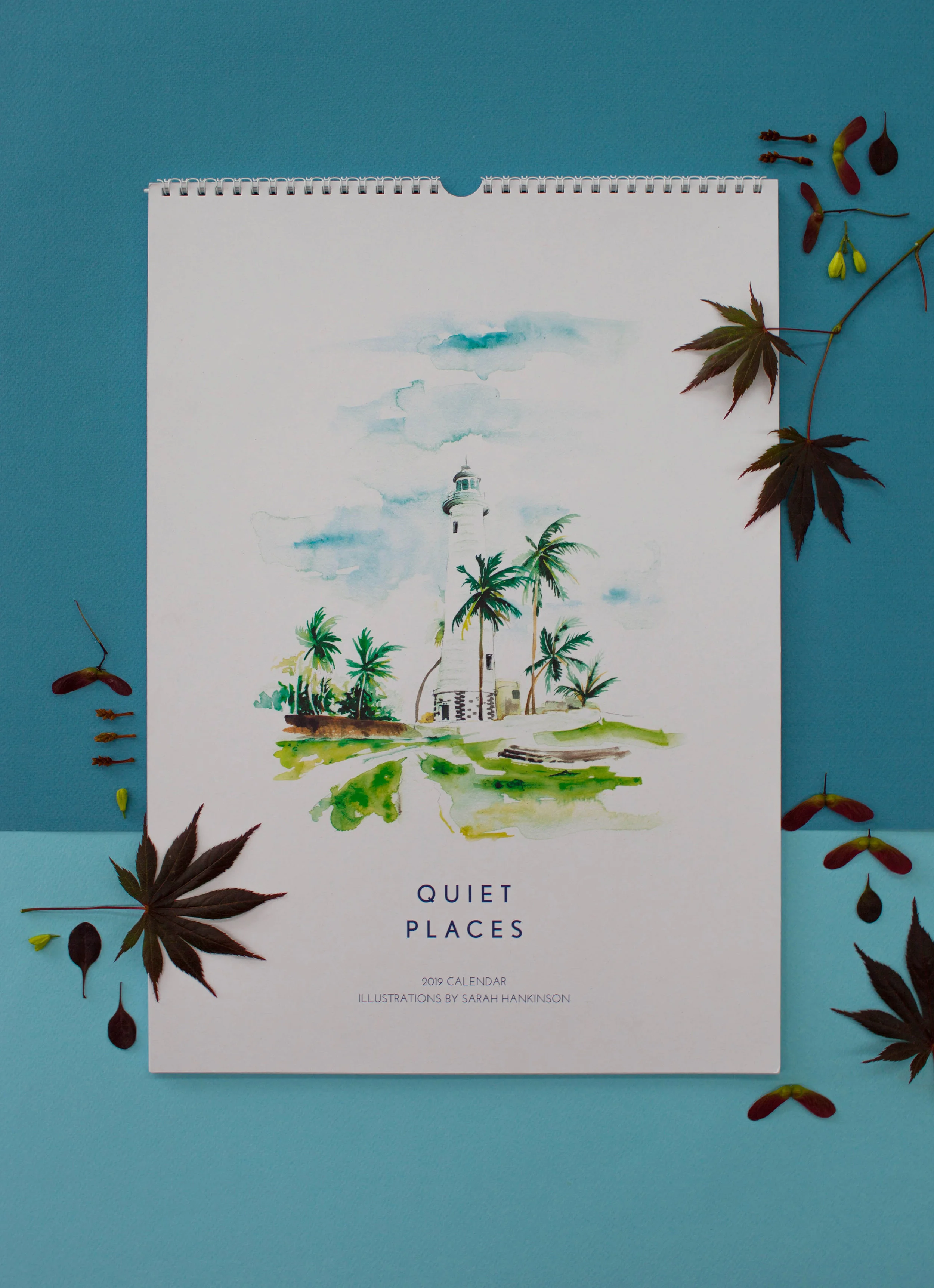 Quiet Places - 2019 Calendar  by Melbourne based artist & Illustrator Sarah Hankinson. 
