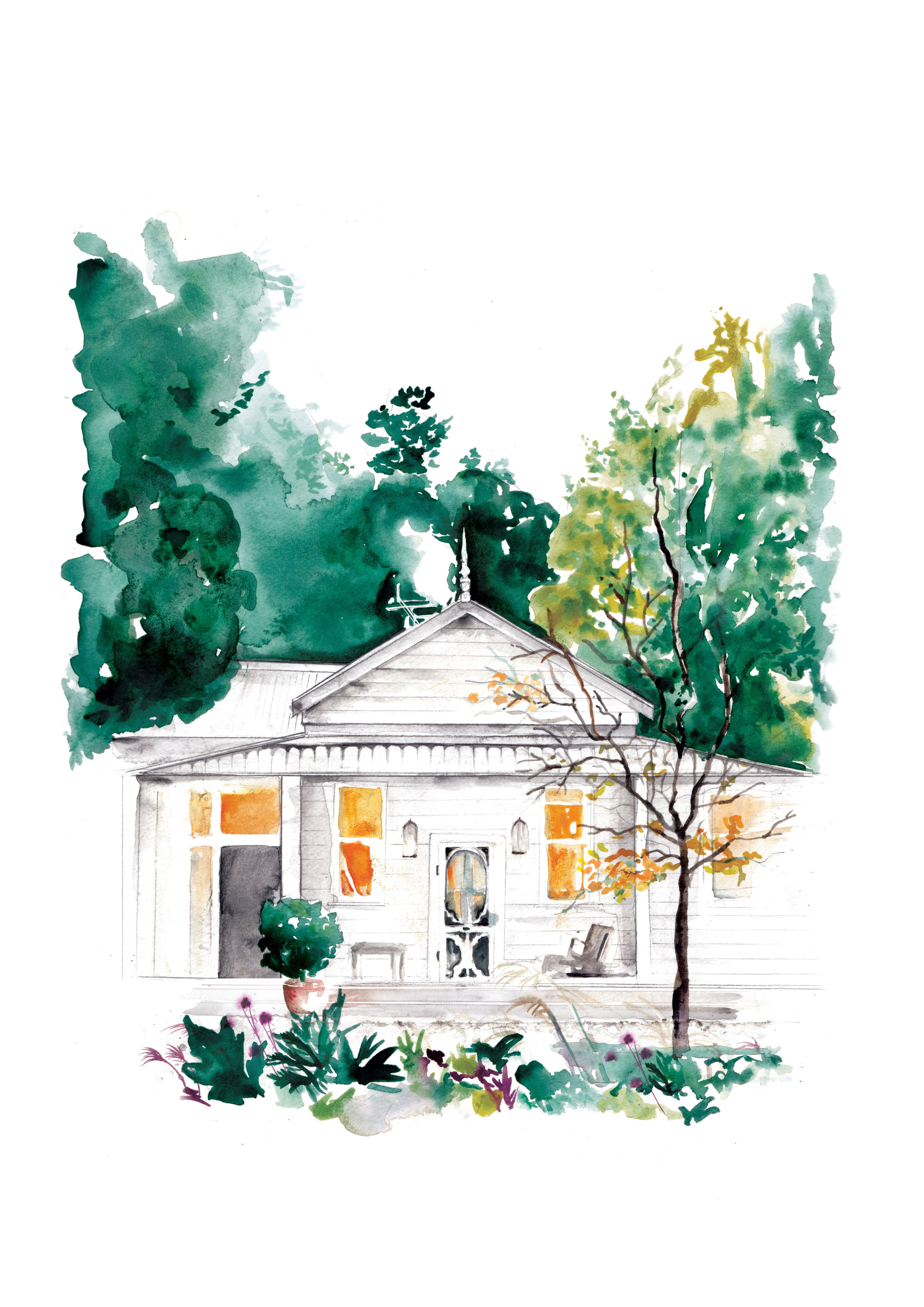 Quiet Places - 2019 Calendar  by Melbourne based artist & Illustrator Sarah Hankinson. 