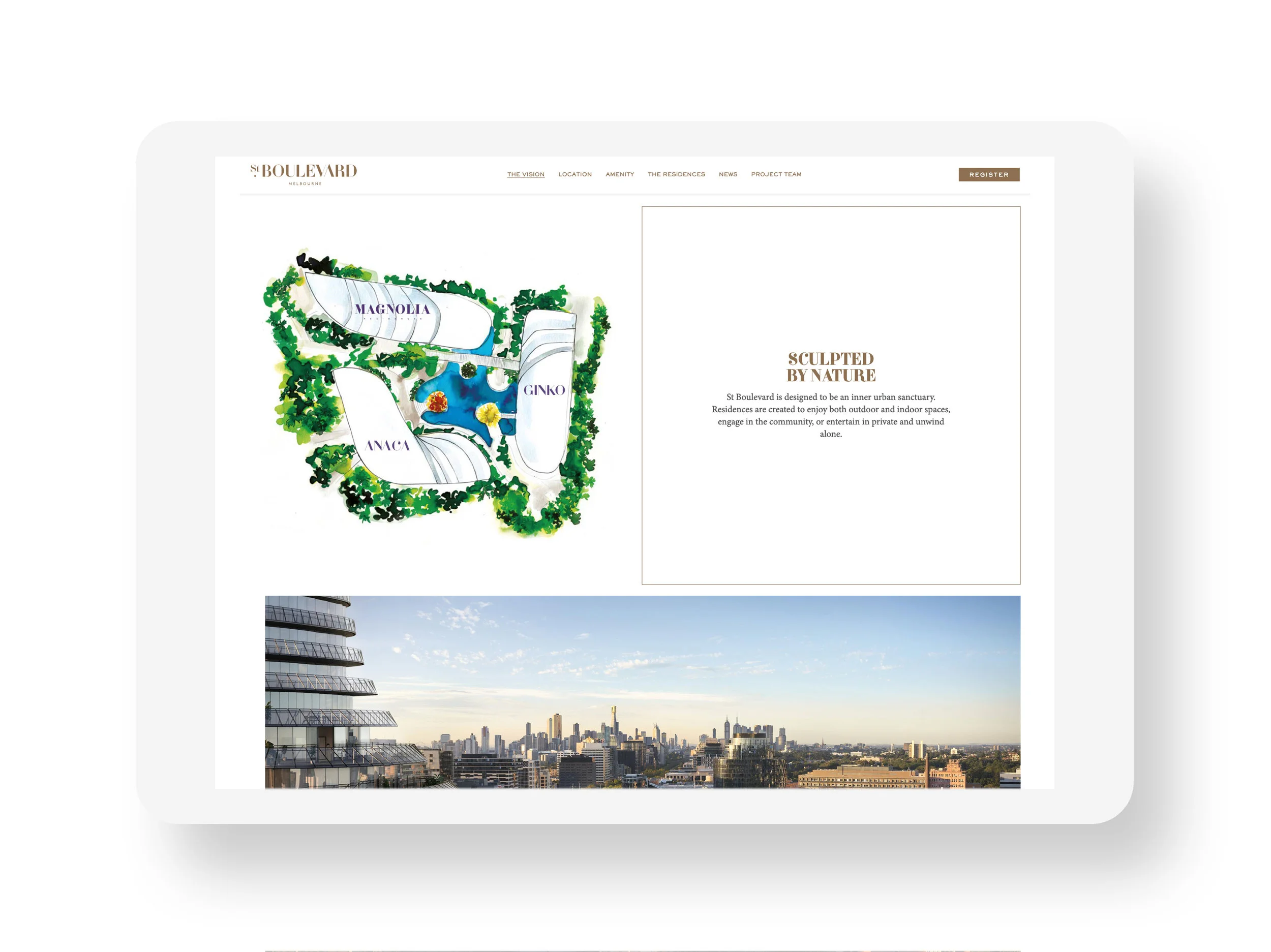 St Boulevard Property Development Marketing Illustration 