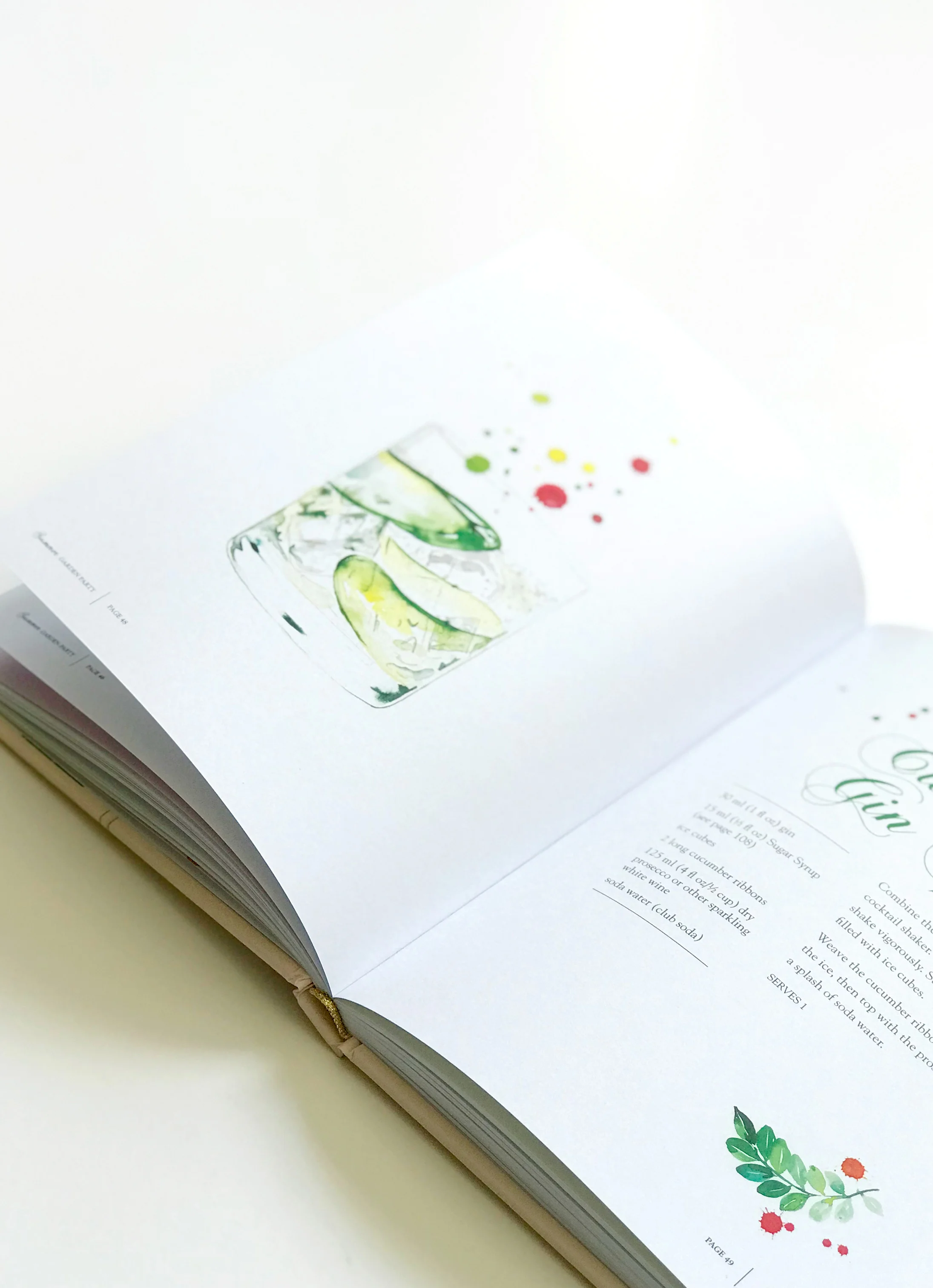 Spritz Fever Illustrated Cocktail Book by Melbourne based artist & Illustrator Sarah Hankinson