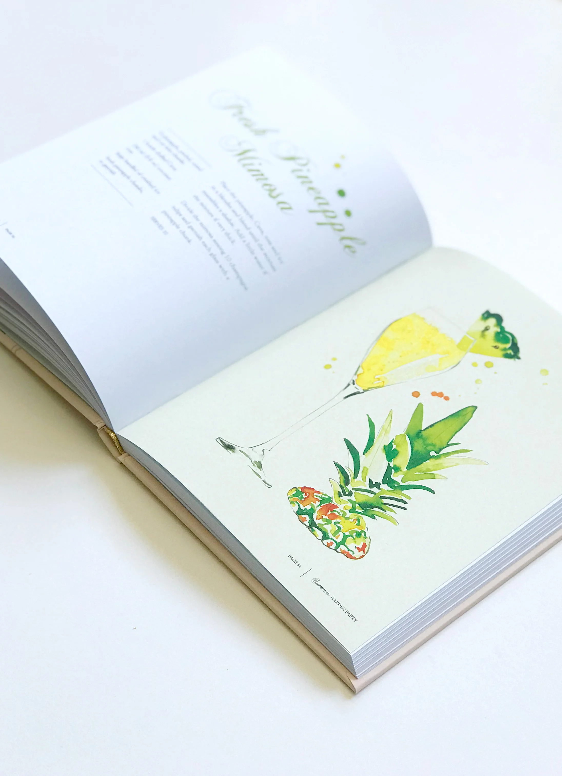 Spritz Fever Illustrated Cocktail Book by Melbourne based artist & Illustrator Sarah Hankinson