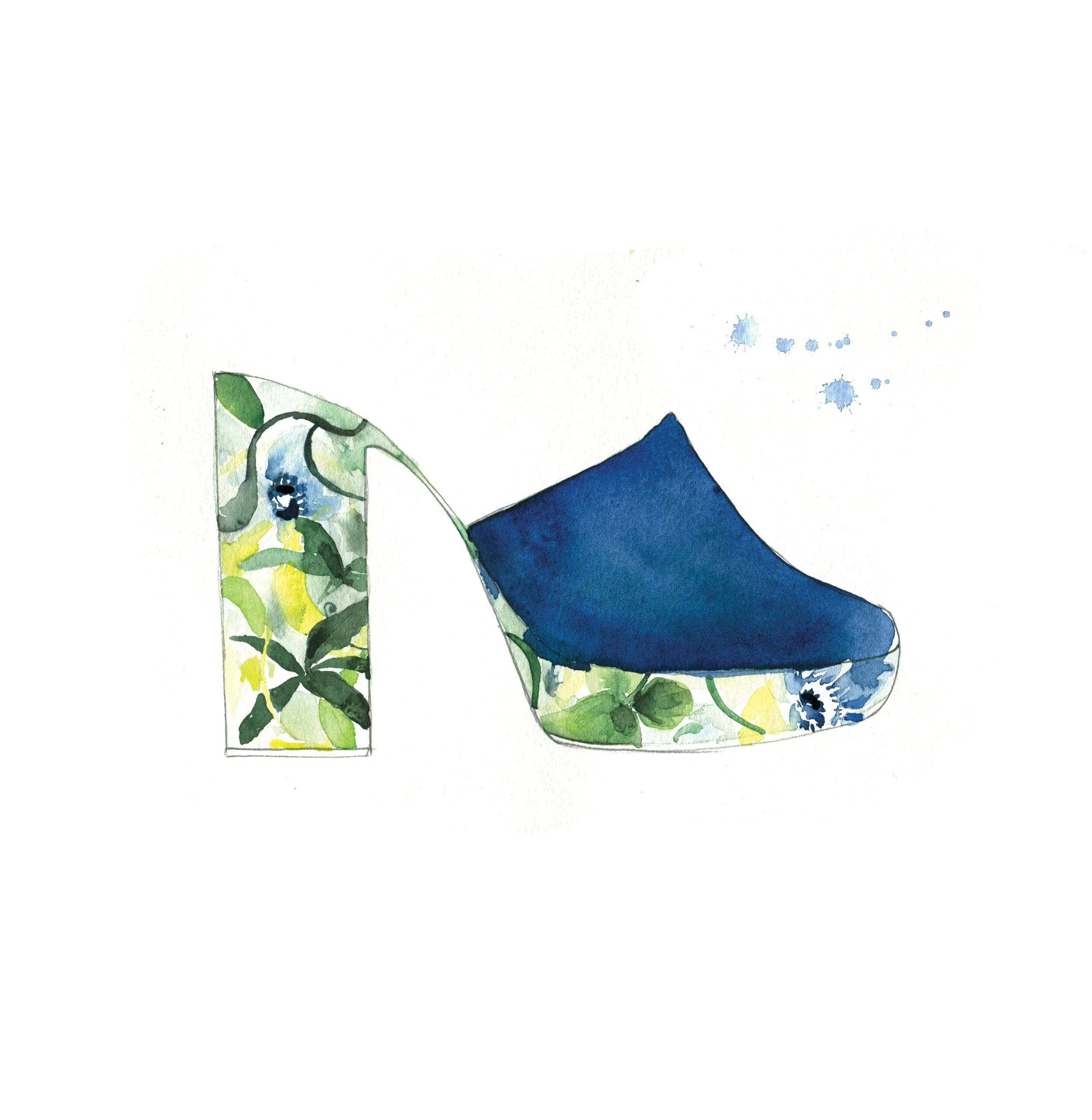 Jimmy Choo Shoe Illustration by Melbourne based artist & Illustrator Sarah Hankinson. 