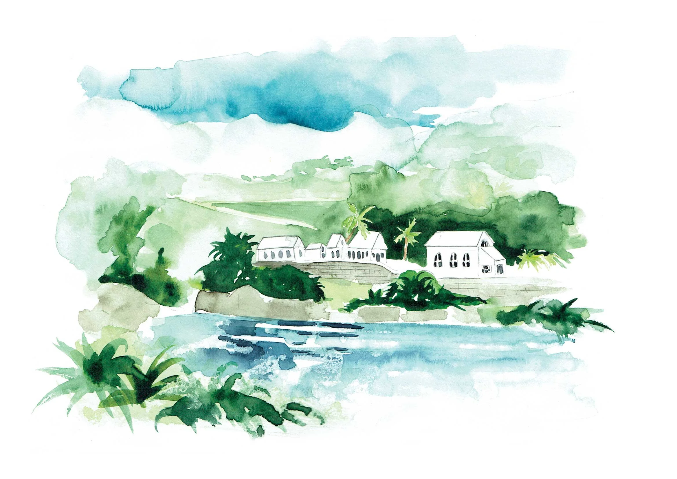 Sarah Hankinson La Reuninion Landscape Art