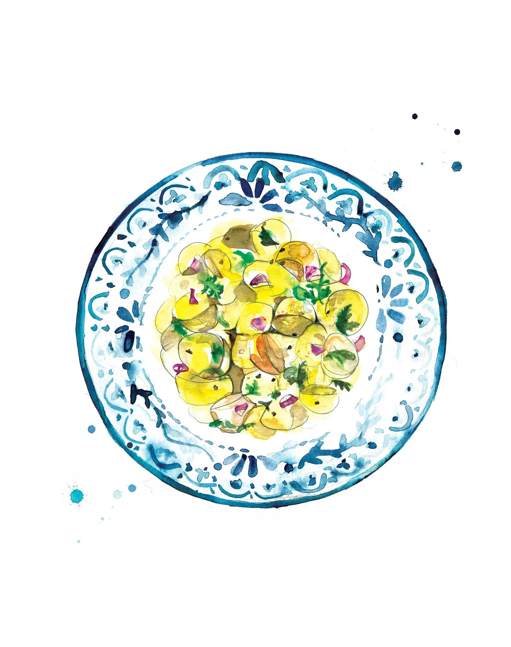 Australian Volunteers Internationals cookbook illustrations- Food to Share.  by Melbourne based artist & Illustrator Sarah Hankinson. 