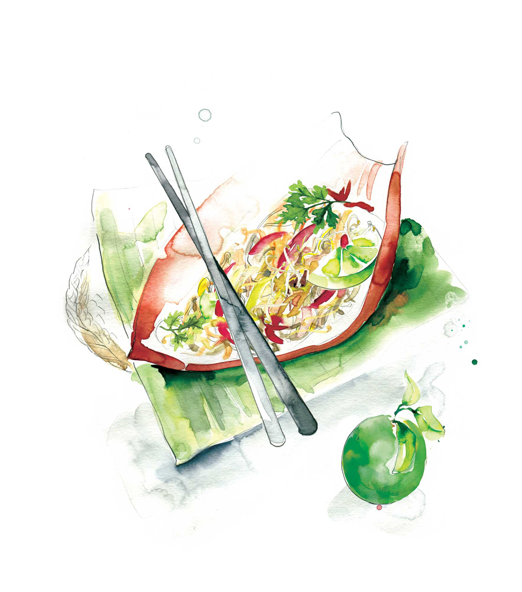 Australian Volunteers Internationals cookbook illustrations- Food to Share.  by Melbourne based artist & Illustrator Sarah Hankinson. 