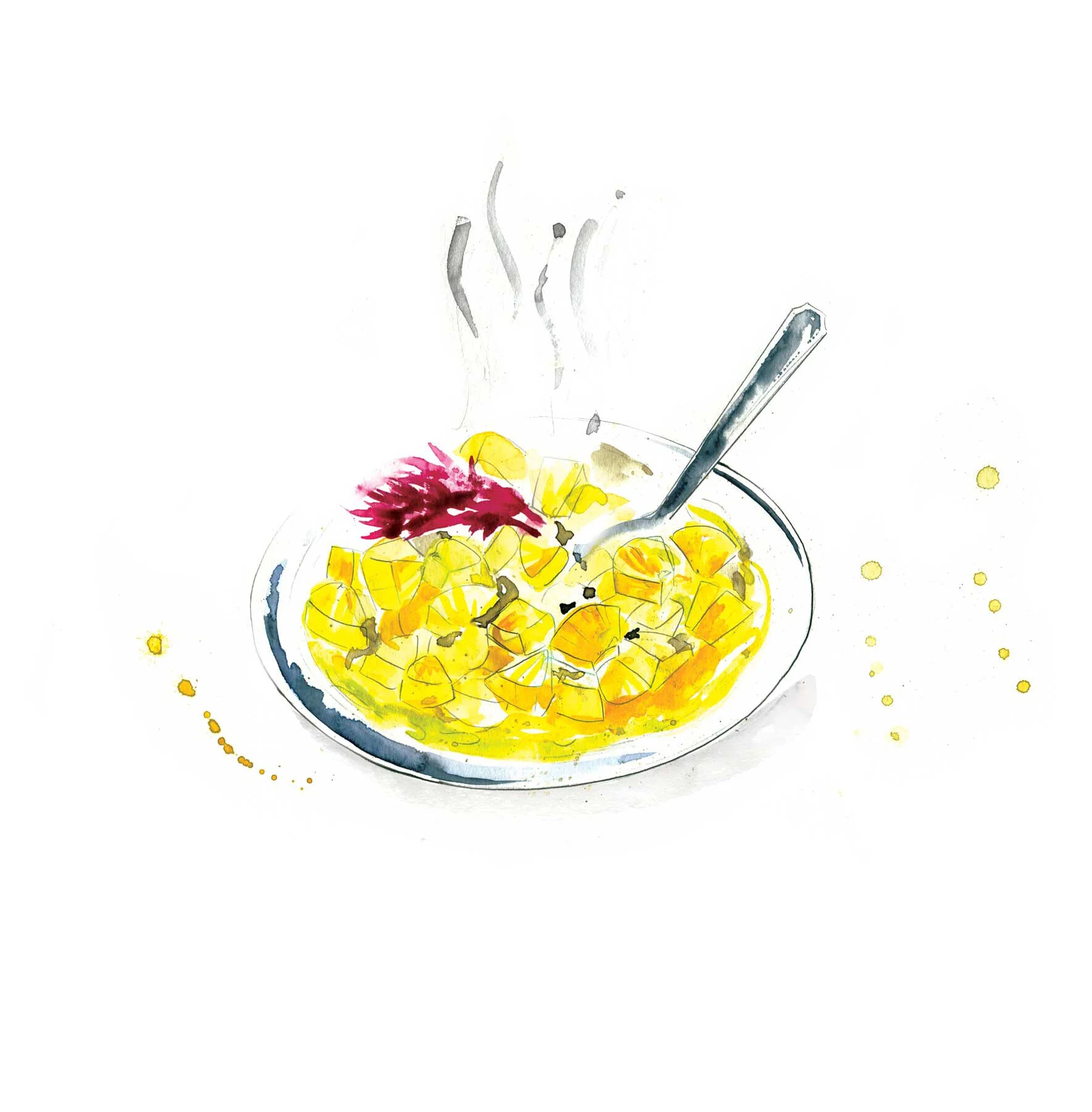 Australian Volunteers Internationals cookbook illustrations- Food to Share.  by Melbourne based artist & Illustrator Sarah Hankinson. 
