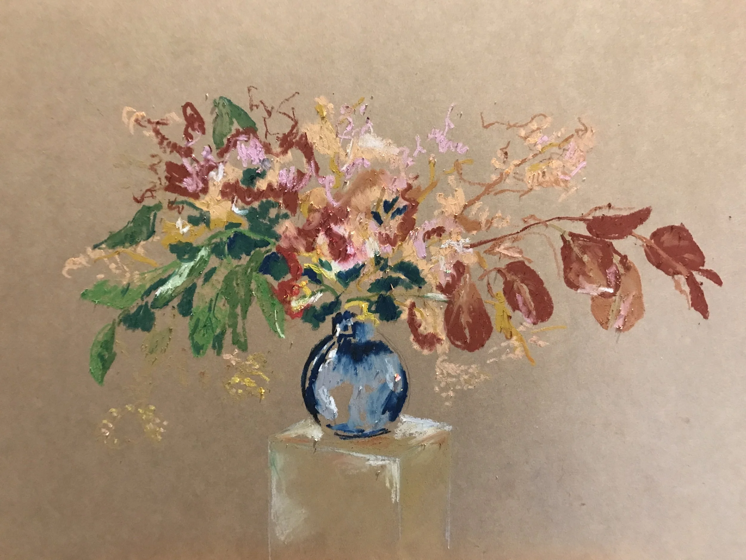Oil Pastel Original Australian Art by Melbourne based artist & Illustrator Sarah Hankinson