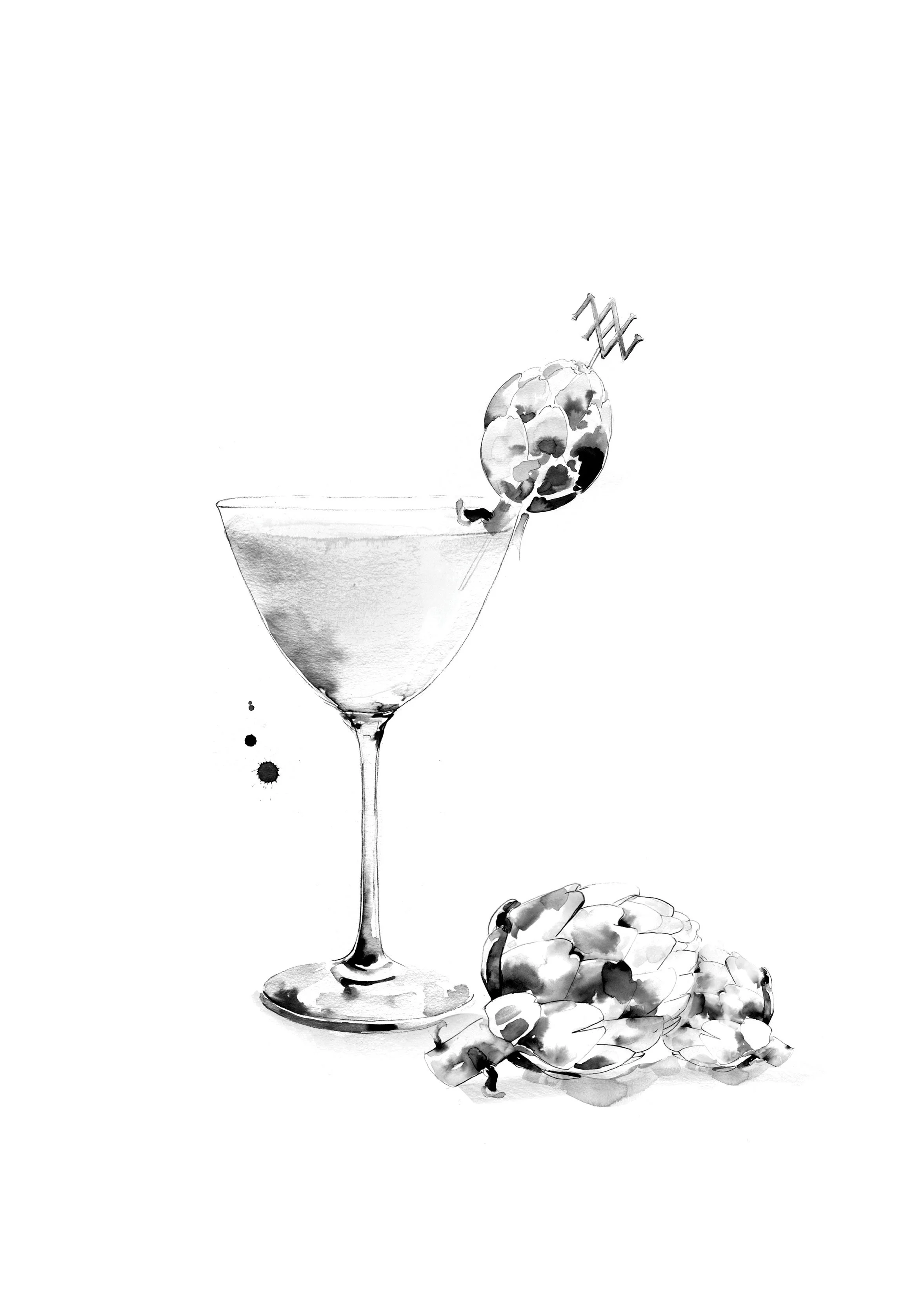 Illustrations for a Hong Kong based restaurant & bar by Melbourne based artist & Illustrator Sarah Hankinson. 