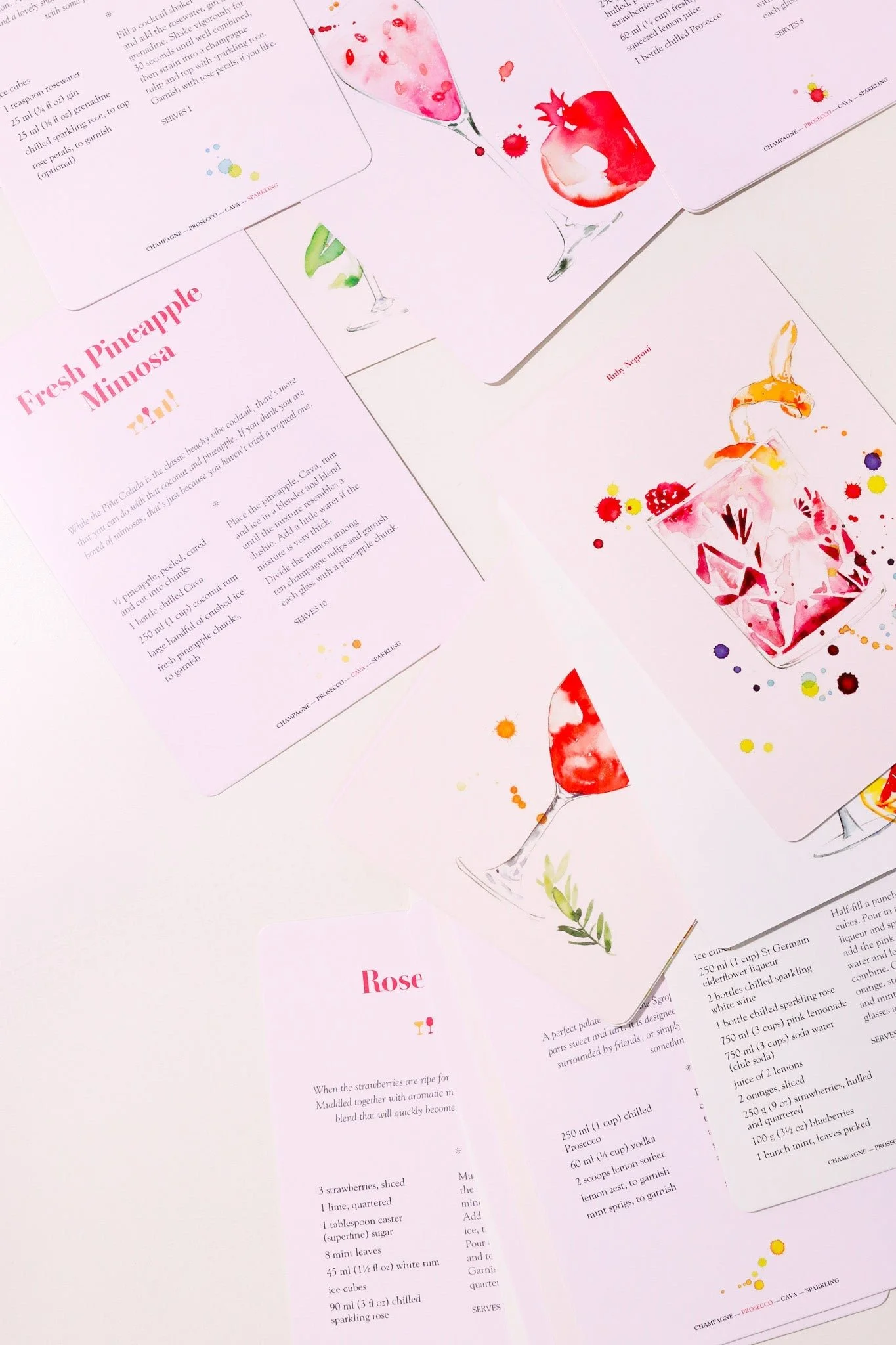 Sarah hankinson spritz cocktail cards