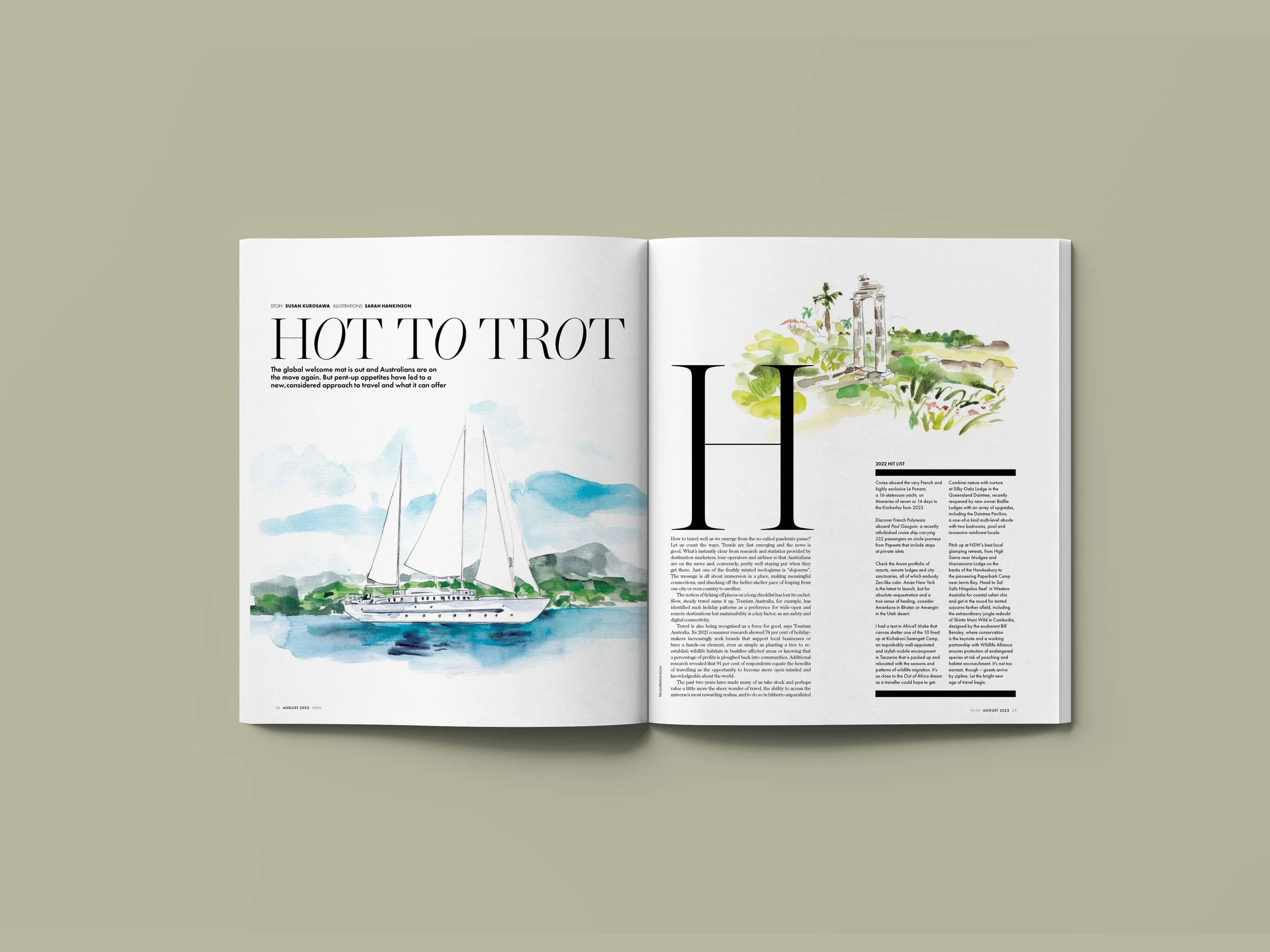 Sarah Hankinson Illustration Editorial for WISH Magazine