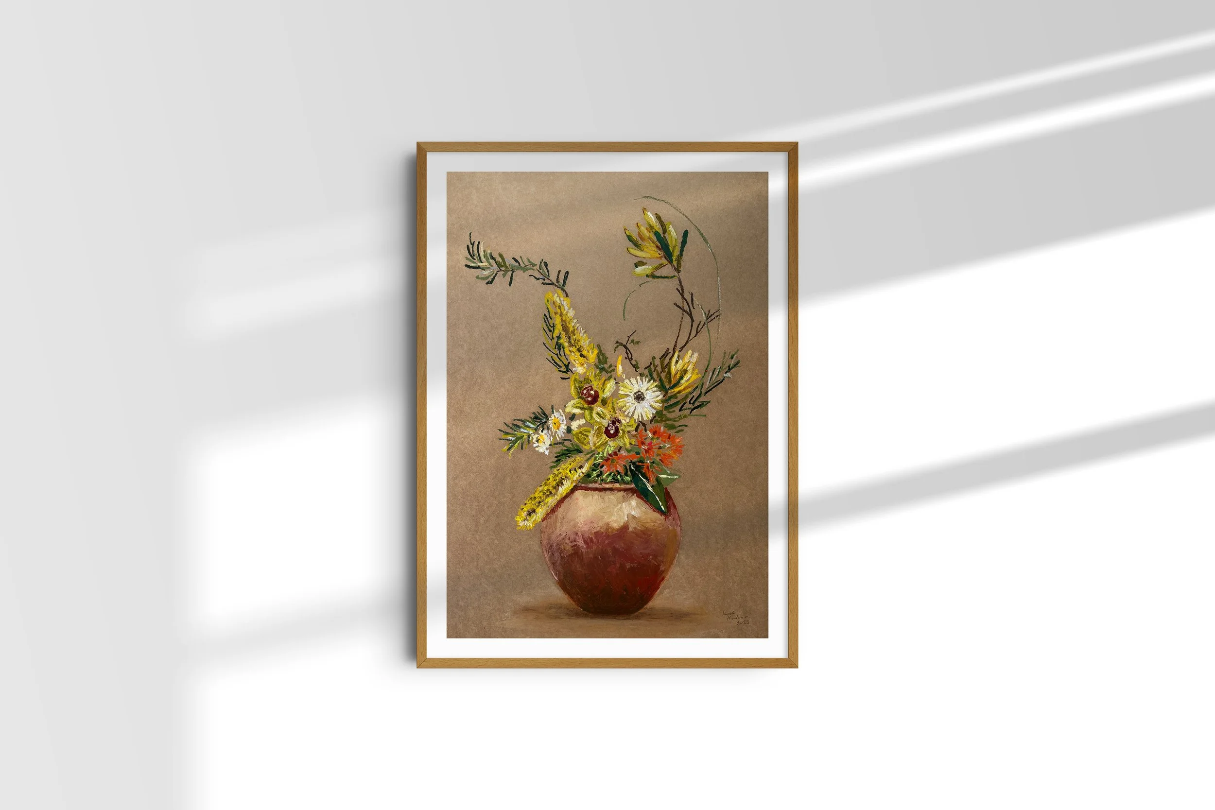 Orchid, Banksia, Flowering Gum, Leucadendron, Ammobium and Native Daisy, .jpg